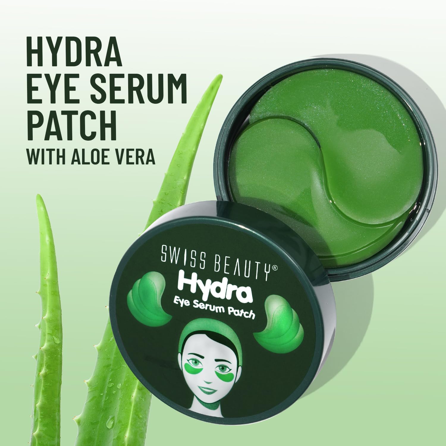 Swiss Beauty Hydra Anti-Wrinkle Eye Serum Patches - 60 Pcs for Dark Circles, Fine Lines & Wrinkles Treatment | Collagen & Aloe Vera Enriched | Perfect for Night Care & Travel Skincare Routine