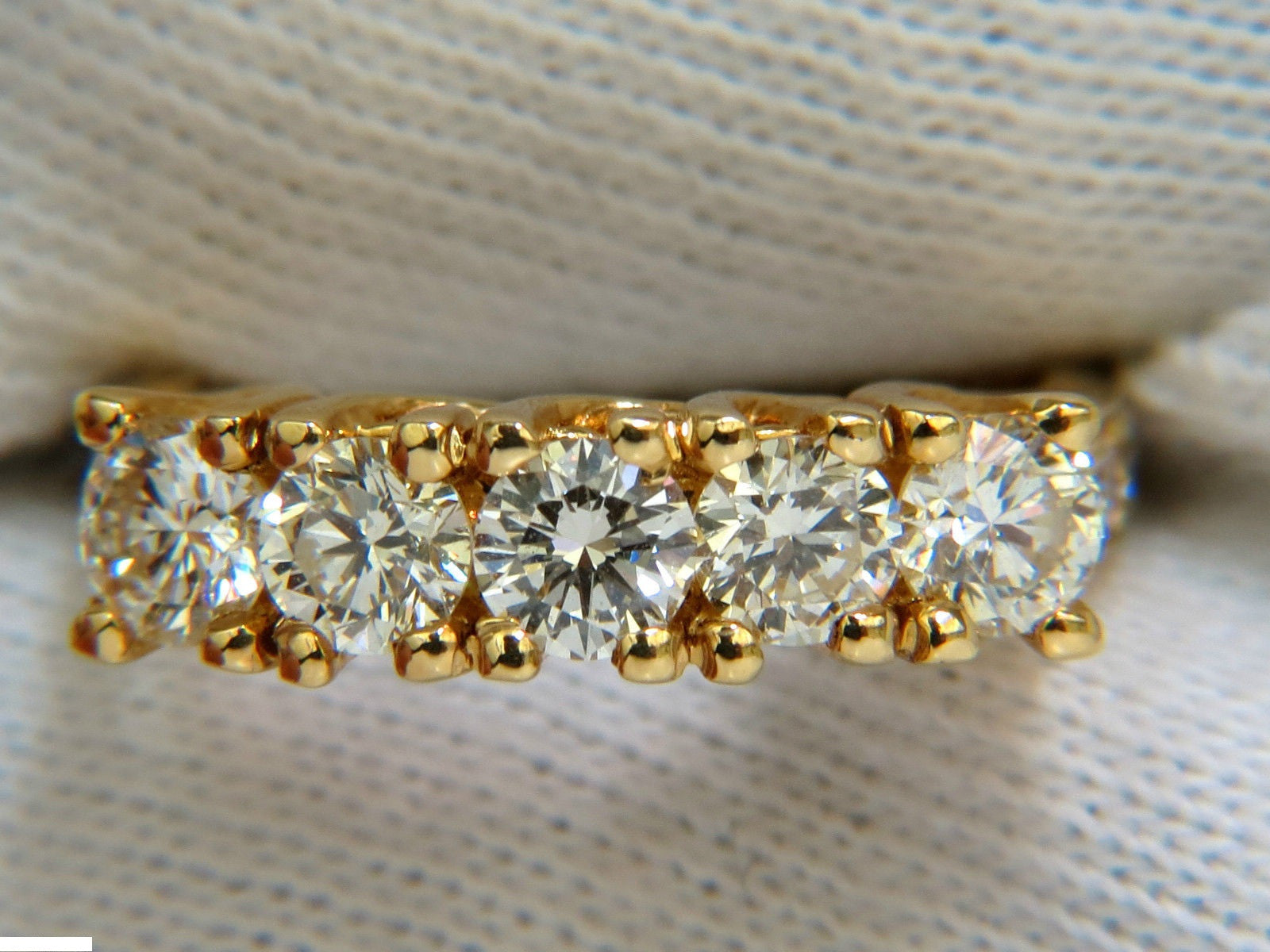 1.82CT Diamond Band Ring with Pave Shoulders in 14K Gold - Elegant Wedding, Engagement, or Anniversary Jewelry for Women