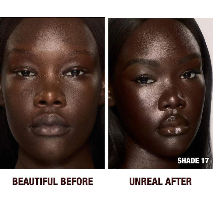 Charlotte Tilbury Unreal Skin Sheer Glow Tint Hydrating Foundation Stick - Lightweight, Buildable Coverage for Natural Glow | Perfect for Daily Wear & Special Occasions