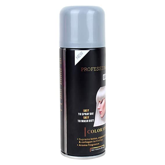 Huda Professional Silver Hair Spray with Botox, Argan Oil, Keratin & Collagen - 125ml Hair Treatment for Shine & Repair - Easy Spray & Wash Out - Perfect for Salon Styling & Home Hair Care