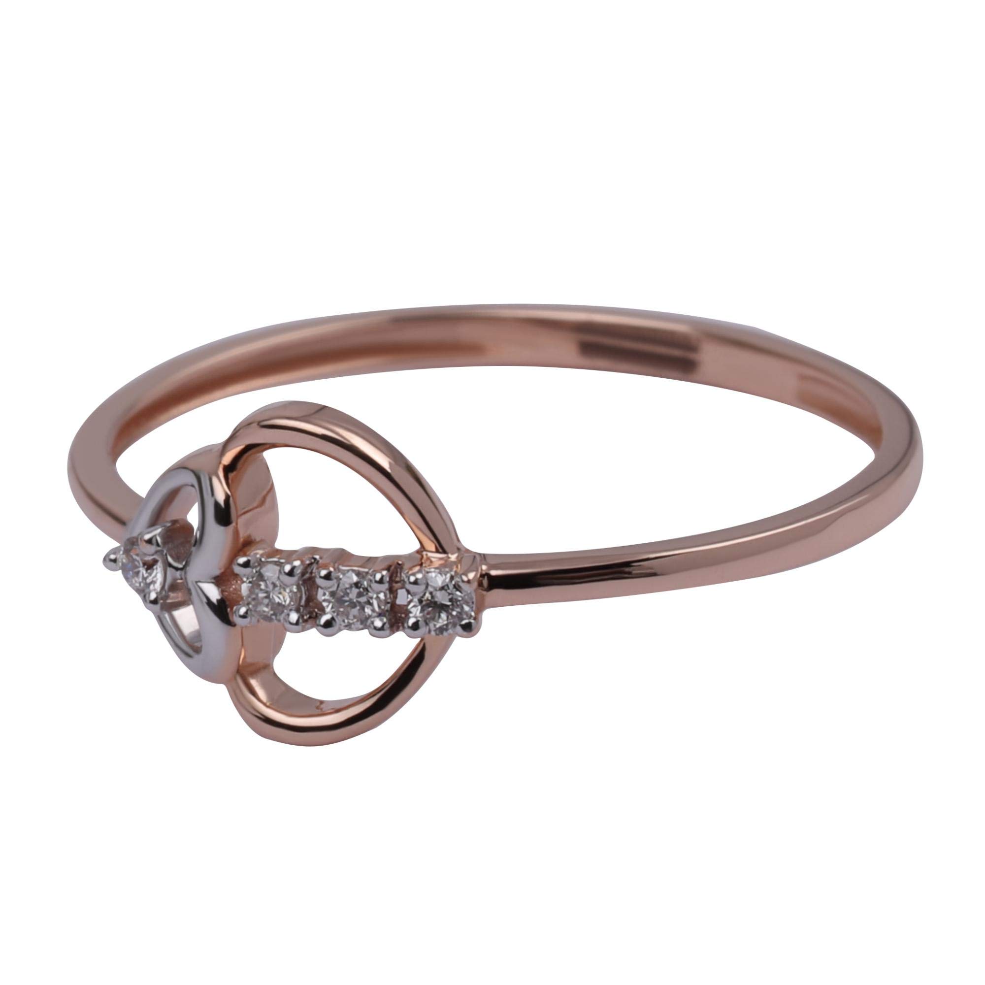 18K Rose Gold Engagement Ring with Genuine Diamonds - IGI Certified Art Deco Wedding Ring | Elegant Statement Jewelry for Proposals, Anniversaries & Special Occasions
