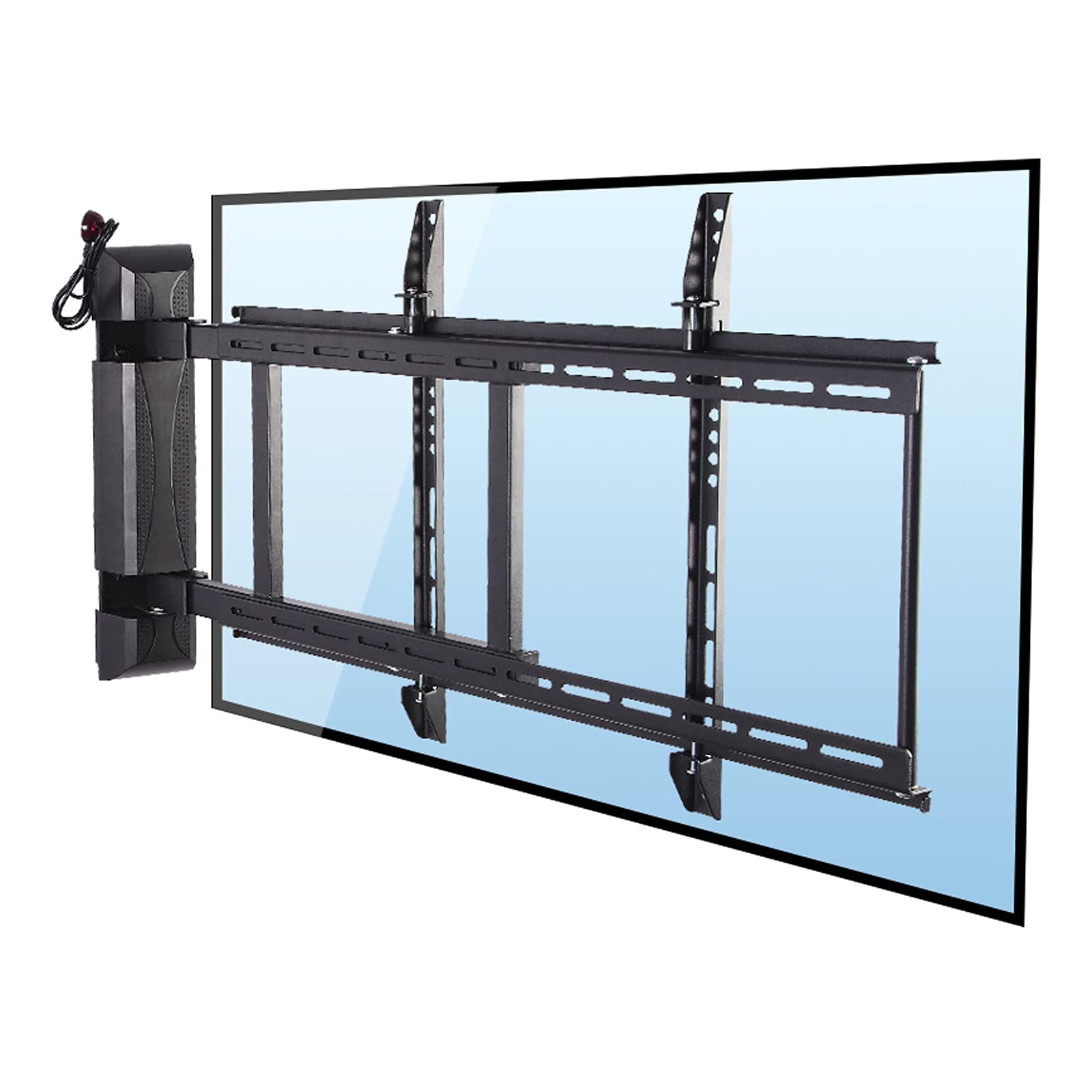 Universal TV Wall Mount Bracket for 32-55 Inch Flat Screen TVs - Adjustable Electric TV Stand with Remote Control, 360° Rotation, Smart Fixed Design for Living Room, Bedroom & Office