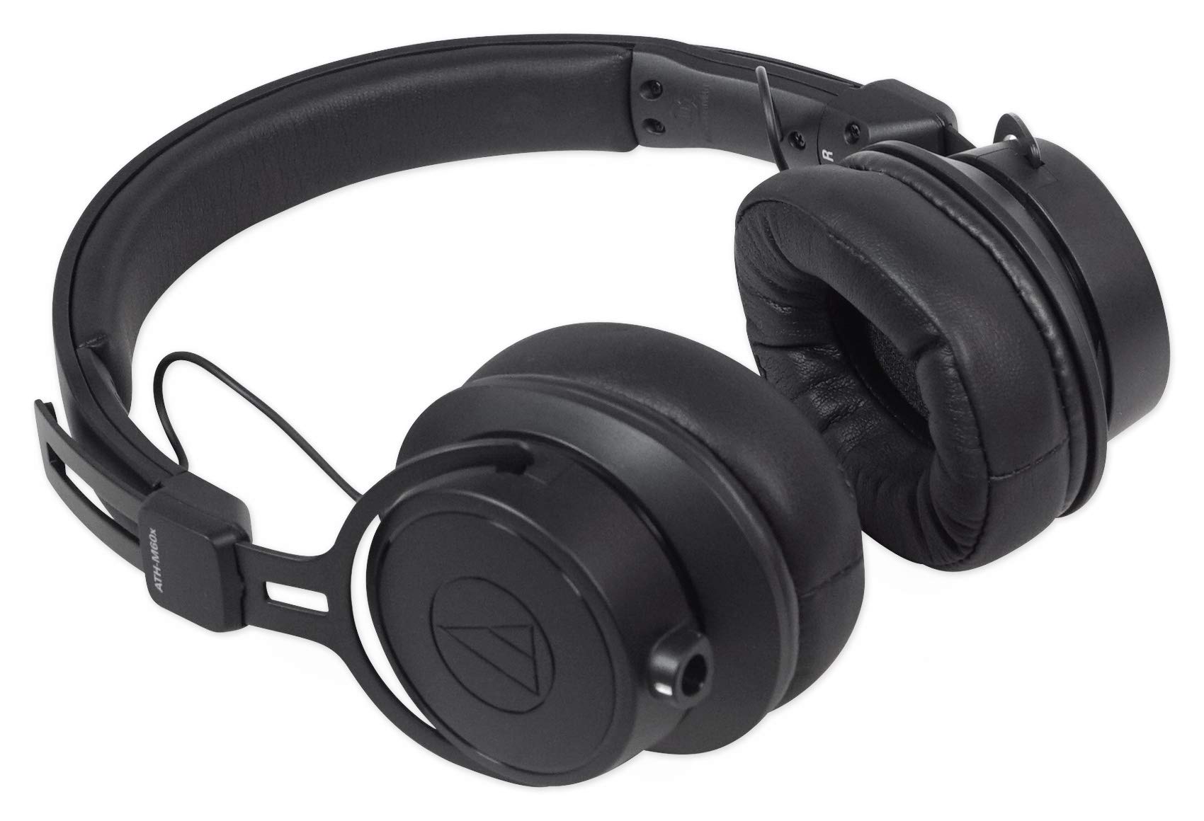 Audio-Technica ATH-M60X Professional Studio Monitor Headphones & Mackie Big Knob Passive Monitor Controller - Perfect for Music Production, Podcasting & Home Recording Studios
