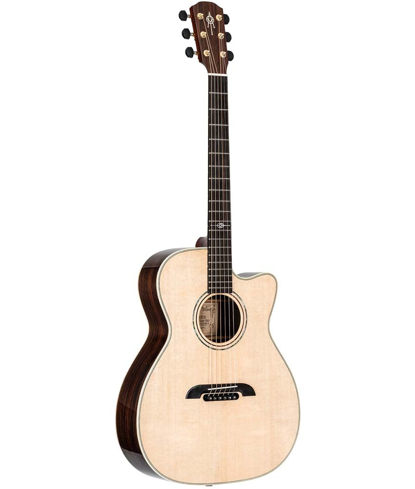 Alvarez FYM70CE Yairi Masterworks Folk/OM Acoustic Electric Guitar - All Solid Spruce Top & Rosewood Back/Sides - Perfect for Stage Performance & Home Recording