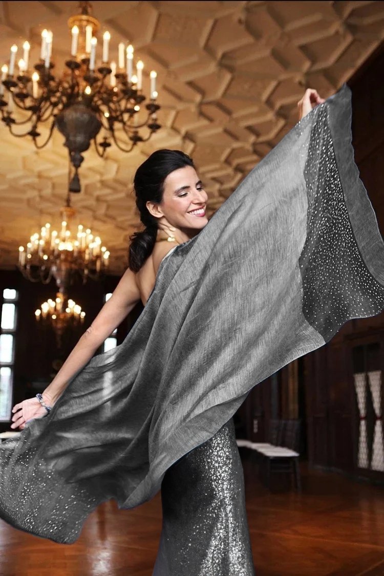 Premium Charcoal Star Gazer Scarf - Soft & Warm Winter Accessory for Women & Men - Perfect for Stargazing, Outdoor Adventures & Cold Weather Fashion