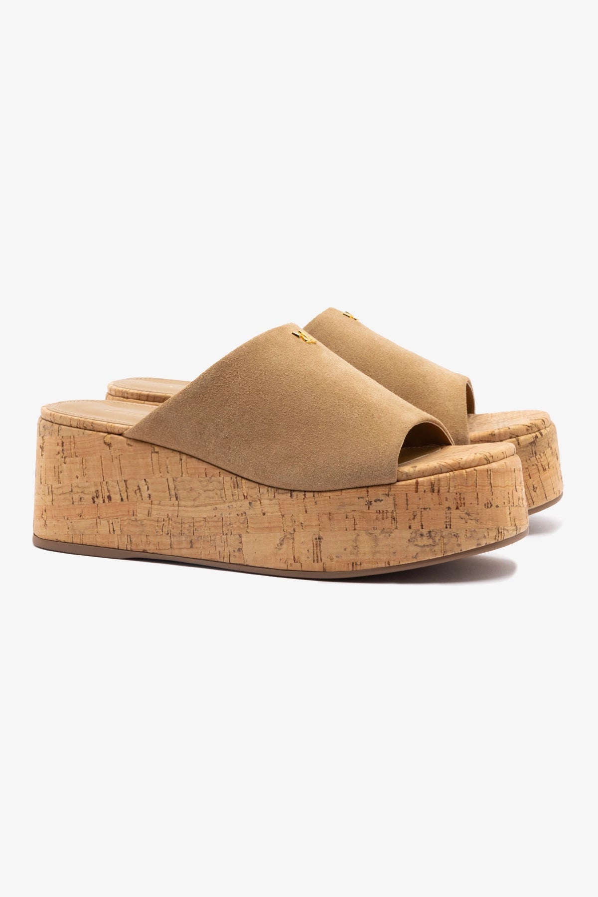 Charli Mule Shoes in Peanut Suede - Comfortable Women's Slip-On Loafers for Casual Wear & Office Outfits