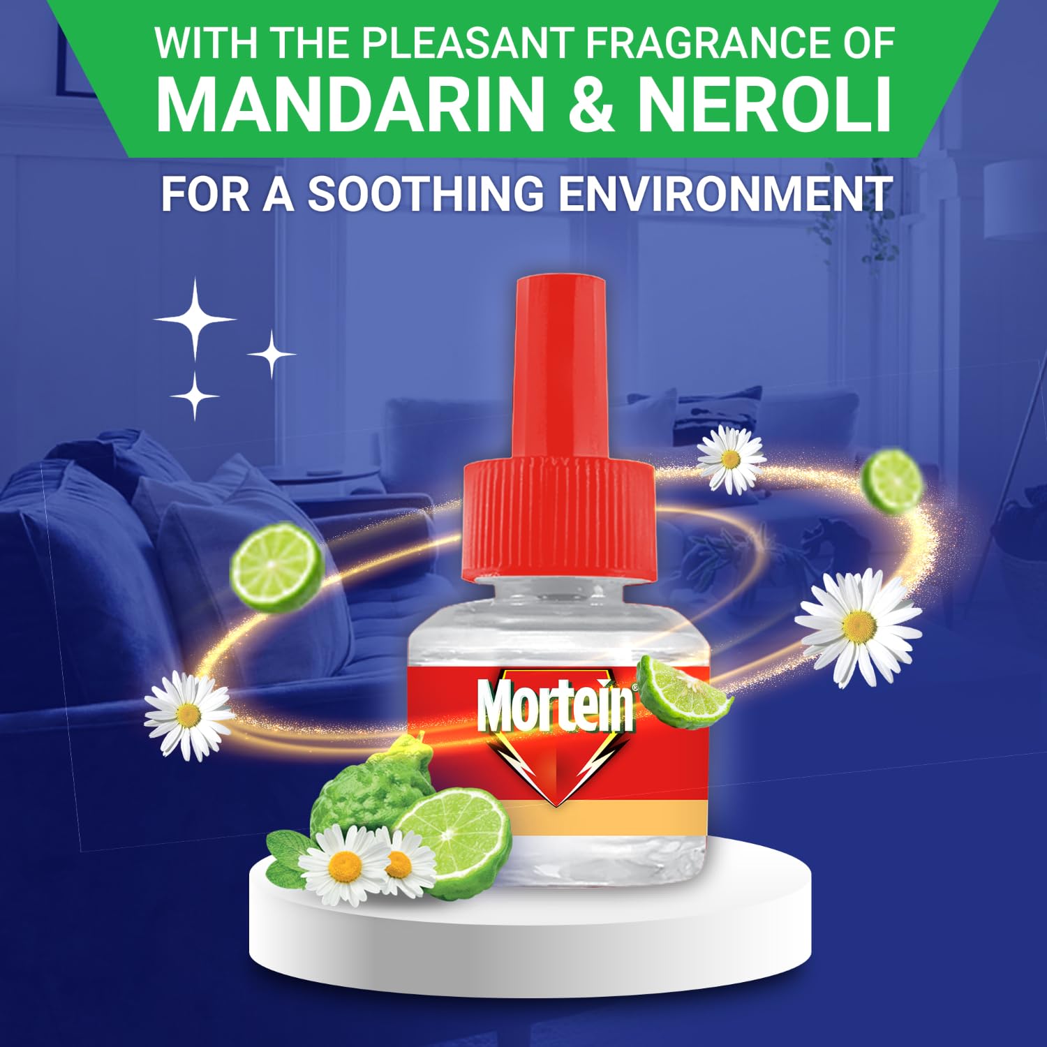 Mortein SmartPlus Mosquito Repellent Refill 45ml x 6 Pack - Buy 4 Get 2 Free | Fits All Electric Mosquito Killers | 100% Protection Against Dengue & Zika Mosquitoes | Ideal for Home, Bedroom, Outdoor & Travel Use