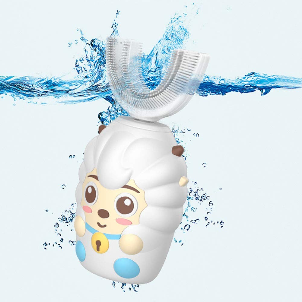**U-Shape Electric Toothbrush for Kids Ages 2-12 - Rechargeable, IPX7 Waterproof, Soft Bristles - Oral Clean Smart Toothbrush for Boys & Girls (Pack of 2) - Perfect for Travel & Daily Brushing Routine**