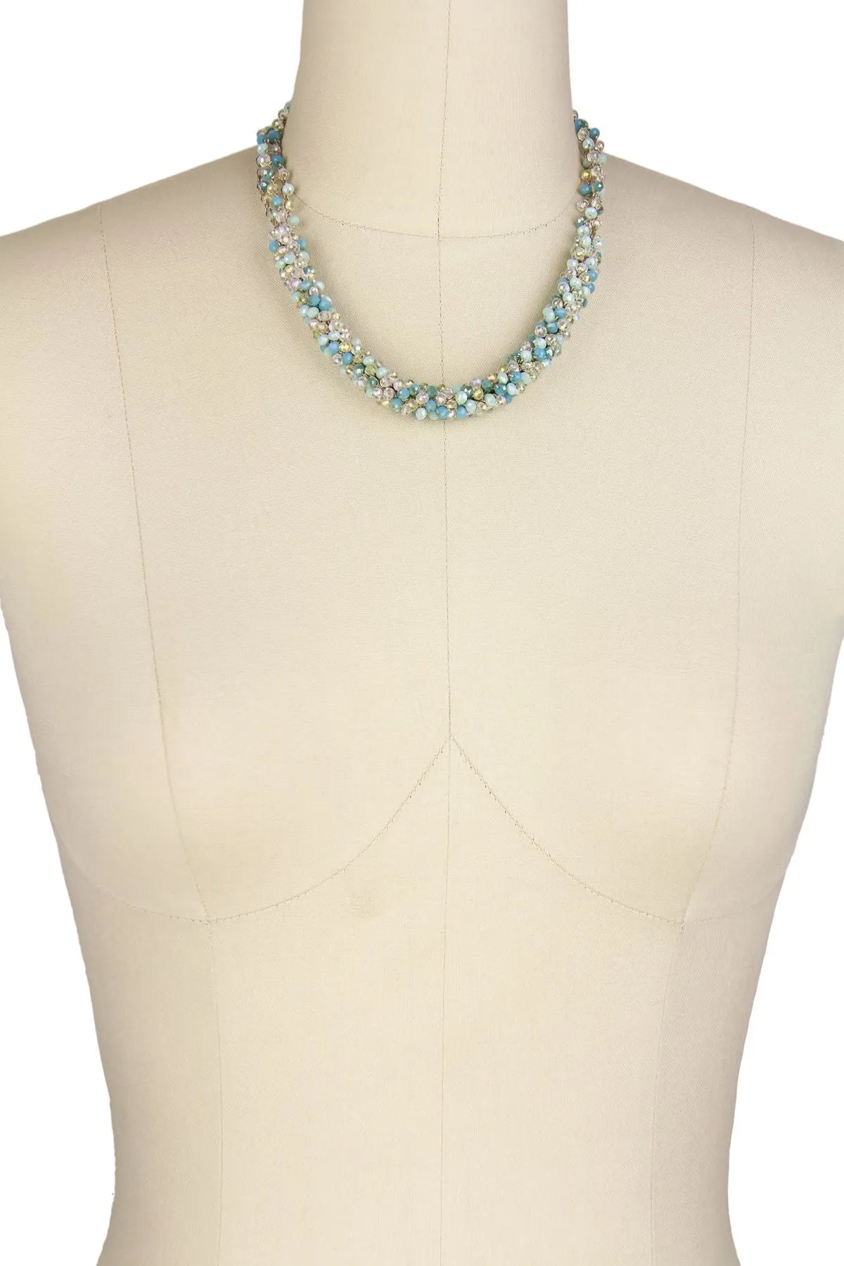 Elegant Short Beaded Cluster Necklace for Women - Boho Chic Layered Jewelry - Perfect for Parties, Weddings & Everyday Wear