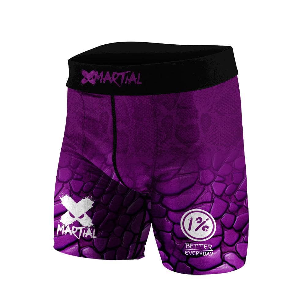Venomous Rank BJJ Compression Shorts for Men - High Performance MMA & Brazilian Jiu-Jitsu Training Gear - Moisture Wicking & Flexible Workout Shorts for Grappling, Wrestling & Martial Arts