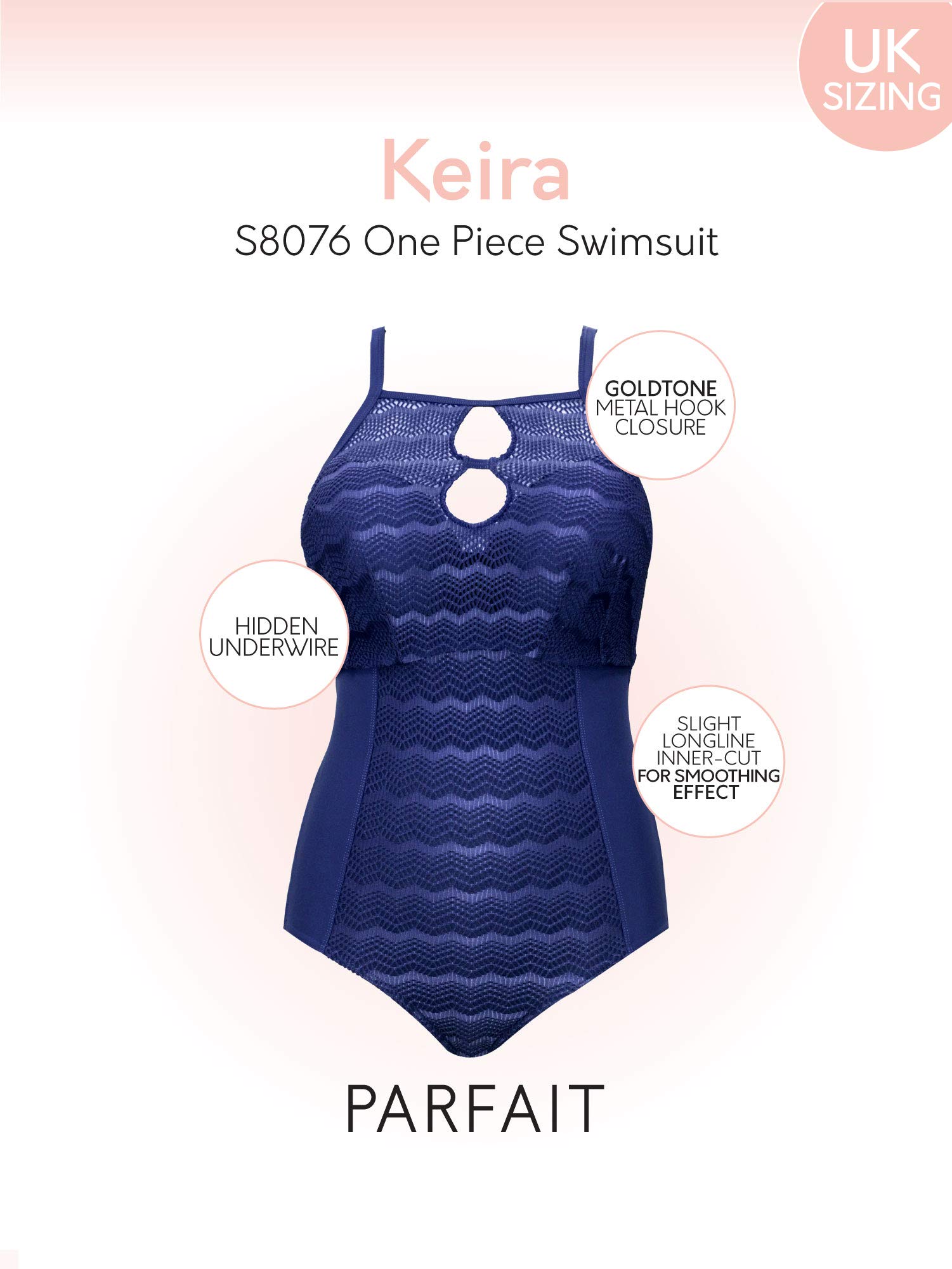 PARFAIT Women's Plus Size One Piece Swimsuit - Keira Full Coverage Bathing Suit for Curvy Women | Beach, Pool & Vacation Wear