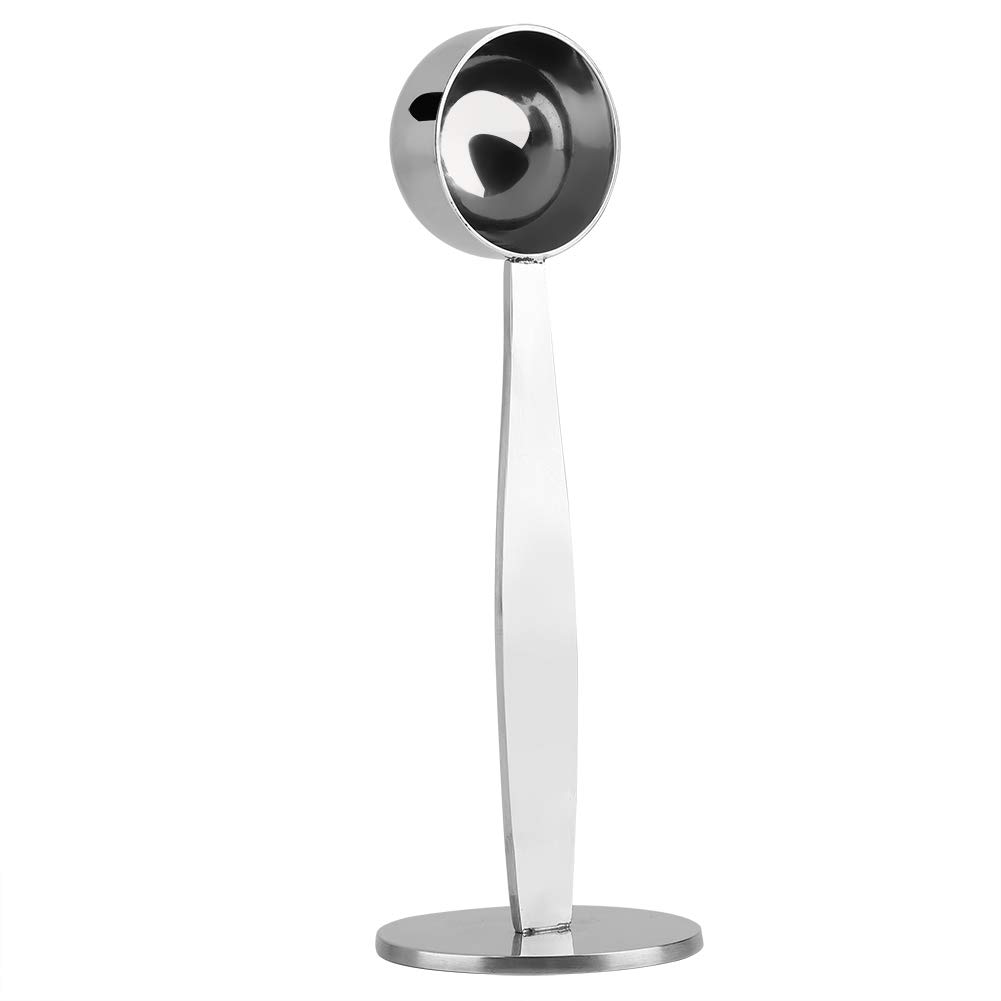 Premium Stainless Steel Coffee Scoop & Tamper - Dual-Purpose Measuring Spoon for Coffee Beans & Grounds - Perfect for Espresso, French Press & Home Brewing