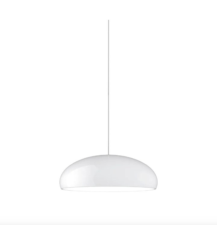 FontanaArte Pangen Suspension Lamp - Modern Glass Ceiling Light Fixture for Dining Room, Living Room & Bedroom Lighting