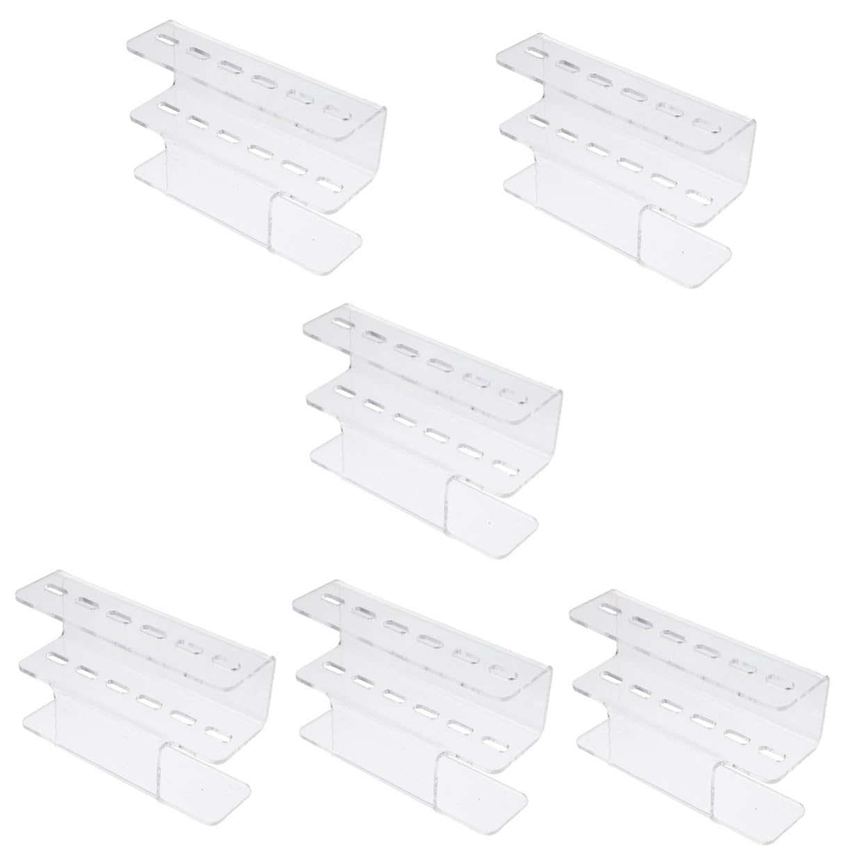 6 Pcs Acrylic Eyelash Tweezer Holder - Storage Rack & Display Stand for Lash Extensions Tools - Perfect for Salon, Makeup Artists & Home Beauty Organizers
