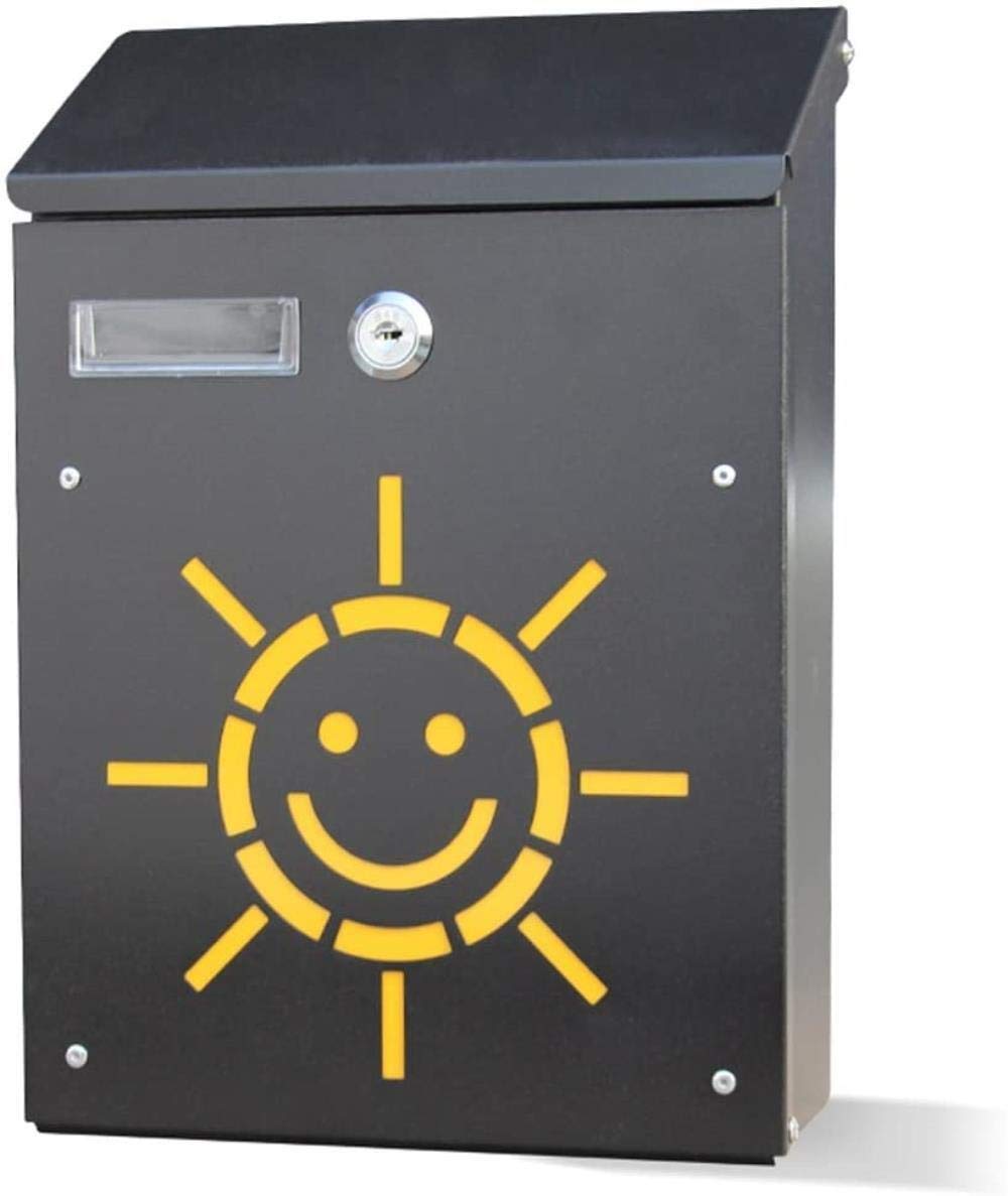 Outdoor Mailbox Letter Box - Waterproof Rainproof Garden Wall Decoration (30x21x9cm) - Perfect for Front Yard, Garden, Porch & Home Exterior Decor