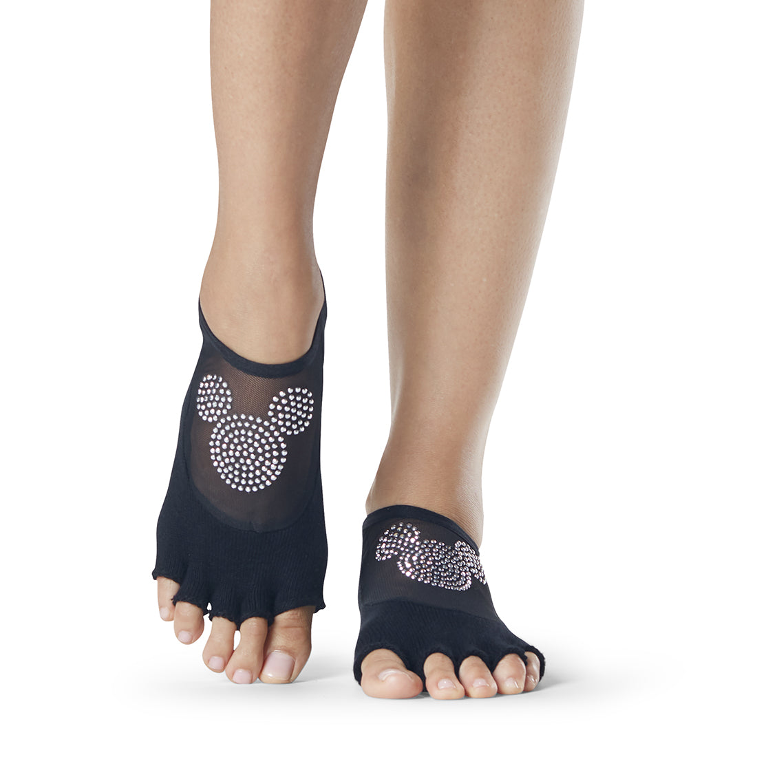 Disney Luna Grip Socks by ToeSox - Non-Slip Yoga Socks for Pilates, Barre & Dance - Perfect for Workouts, Studio Classes & Home Fitness