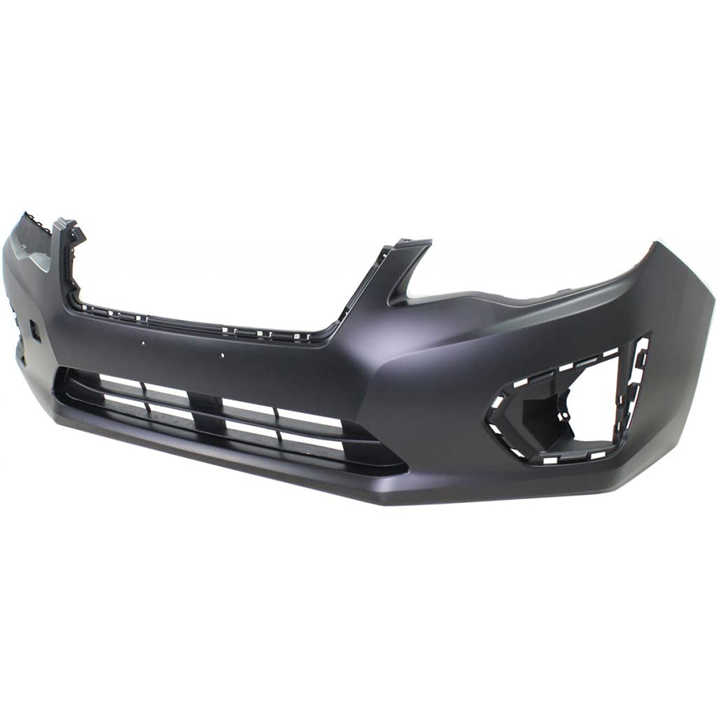 2012-2014 Subaru Impreza Front Bumper Cover Primed Textured with Black Bottom - Sedan/Wagon (Part# SU1000168, 57704FJ003) | Perfect for Replacement & Car Body Repair