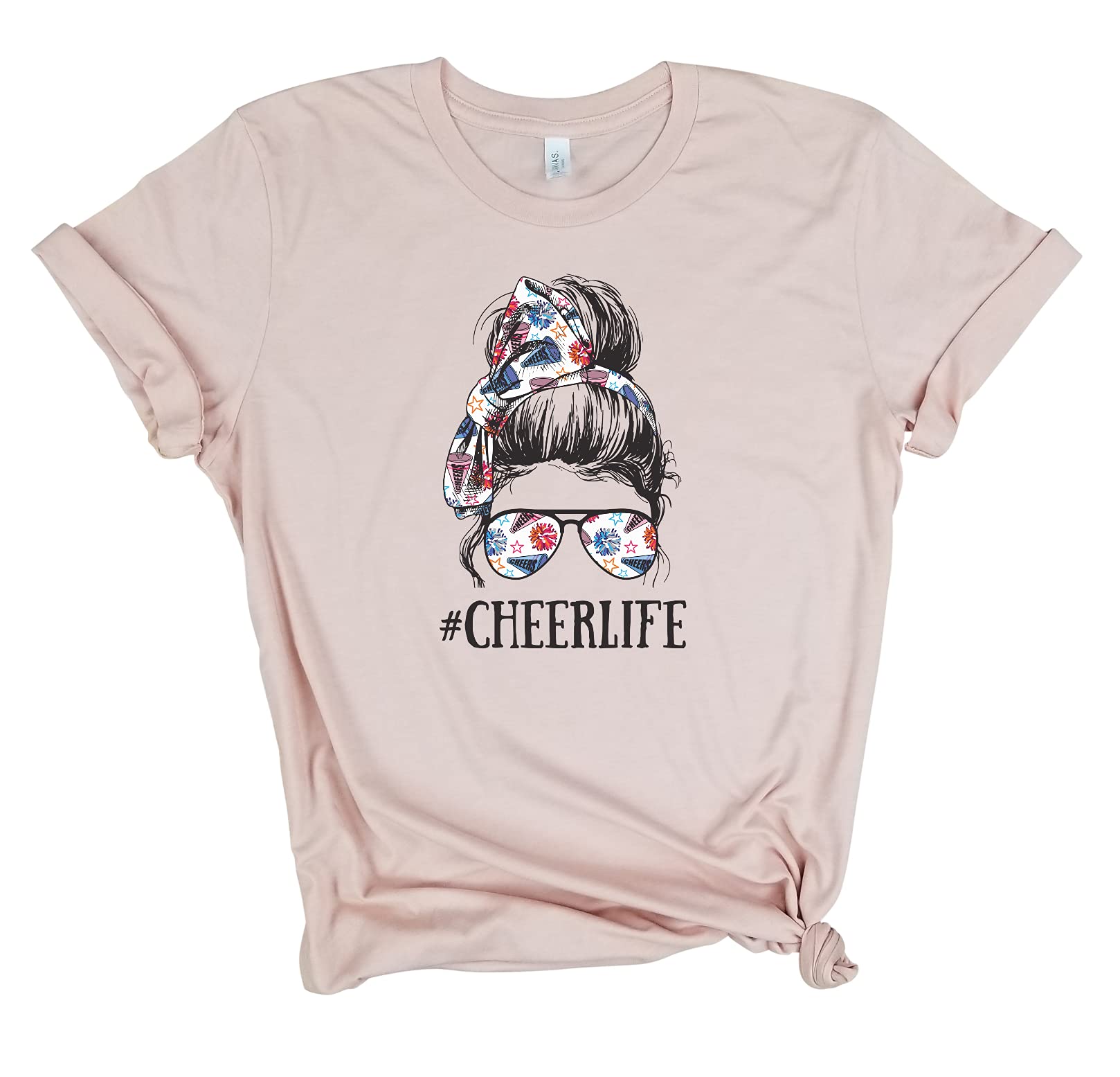 Cheer Life - Custom Cheerleading T-Shirts for Moms & Coaches | Cheerleader Love & Life Apparel | Perfect for Games, Competitions & Team Spirit