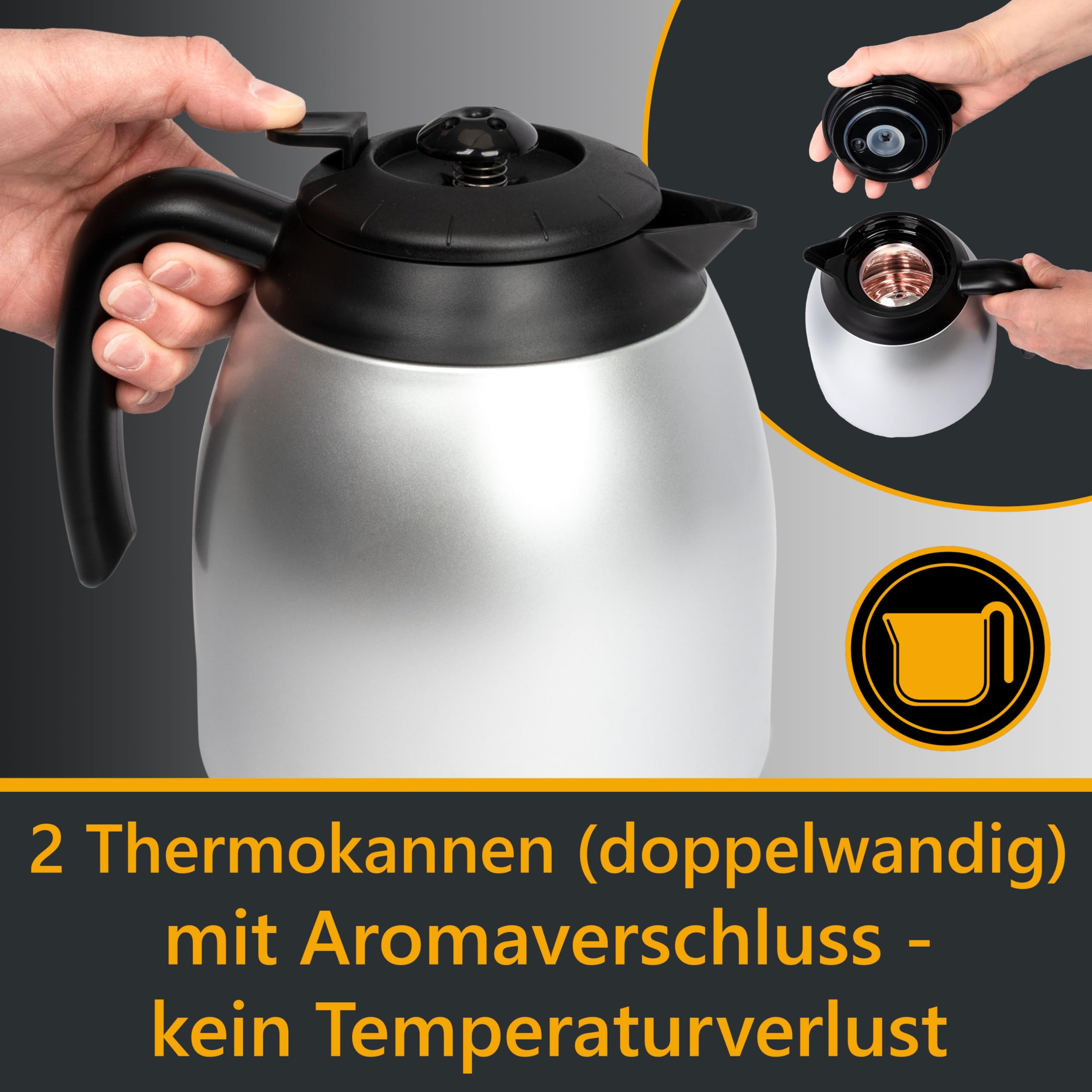 Premium Coffee Machine with Glass Flask KA 3328 - Perfect for Home, Office & Restaurant Use