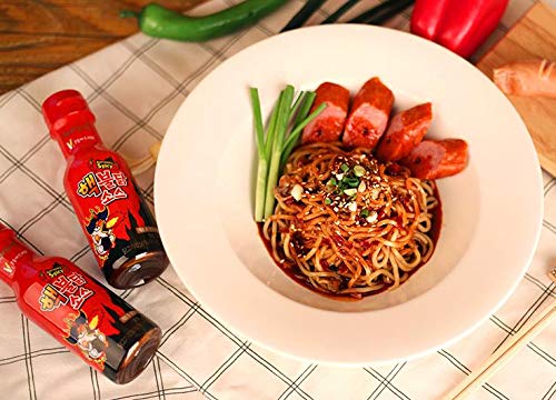 Samyang Extra Spicy Korean Buldak Hot Chicken Roasted Sauce 200g - Authentic Korean Food & Asian Cooking Sauce - Perfect for Spicy Noodles, Bibimbap, and Korean BBQ Dishes
