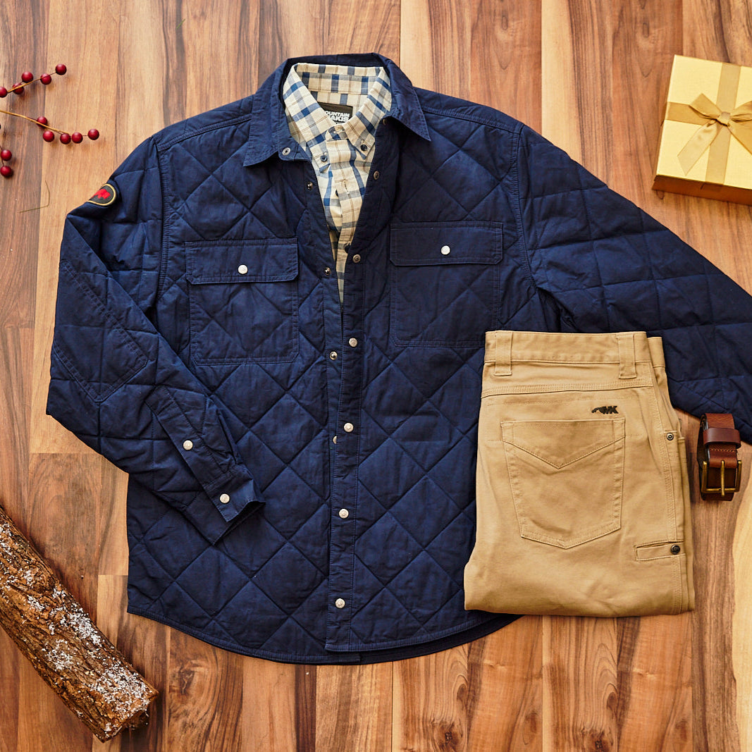 Highland Field Quilted Jacket for Women - Lightweight Water-Resistant Outdoor Jacket for Hiking, Camping & Fall Fashion