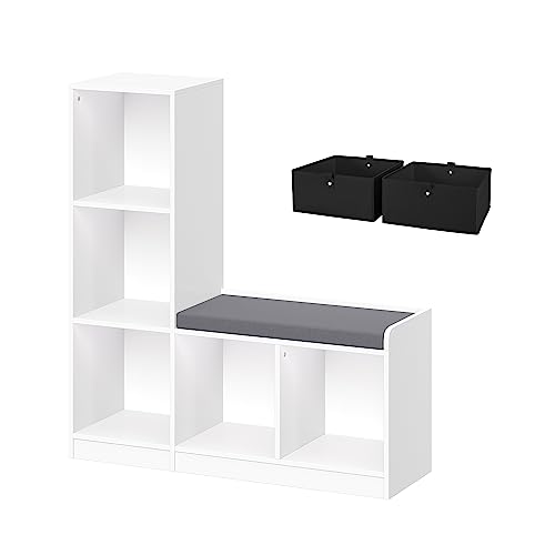 White With 2 Black Bins