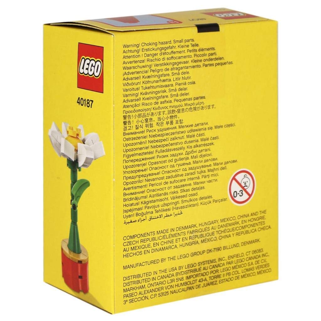 LEGO 40187 Flower Bouquet Building Kit - Creative DIY Floral Arrangement for Home Decor, Gifts & Parties