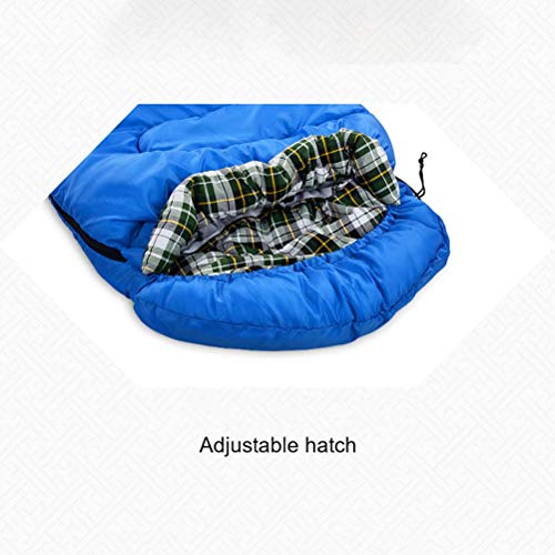 3 Season Flannel Lining Sleeping Bag for Adults - Extra Long Warm Envelope Design for Camping, Hiking & Indoor/Outdoor Use | Perfect for Festivals, Backpacking and Family Sleepovers