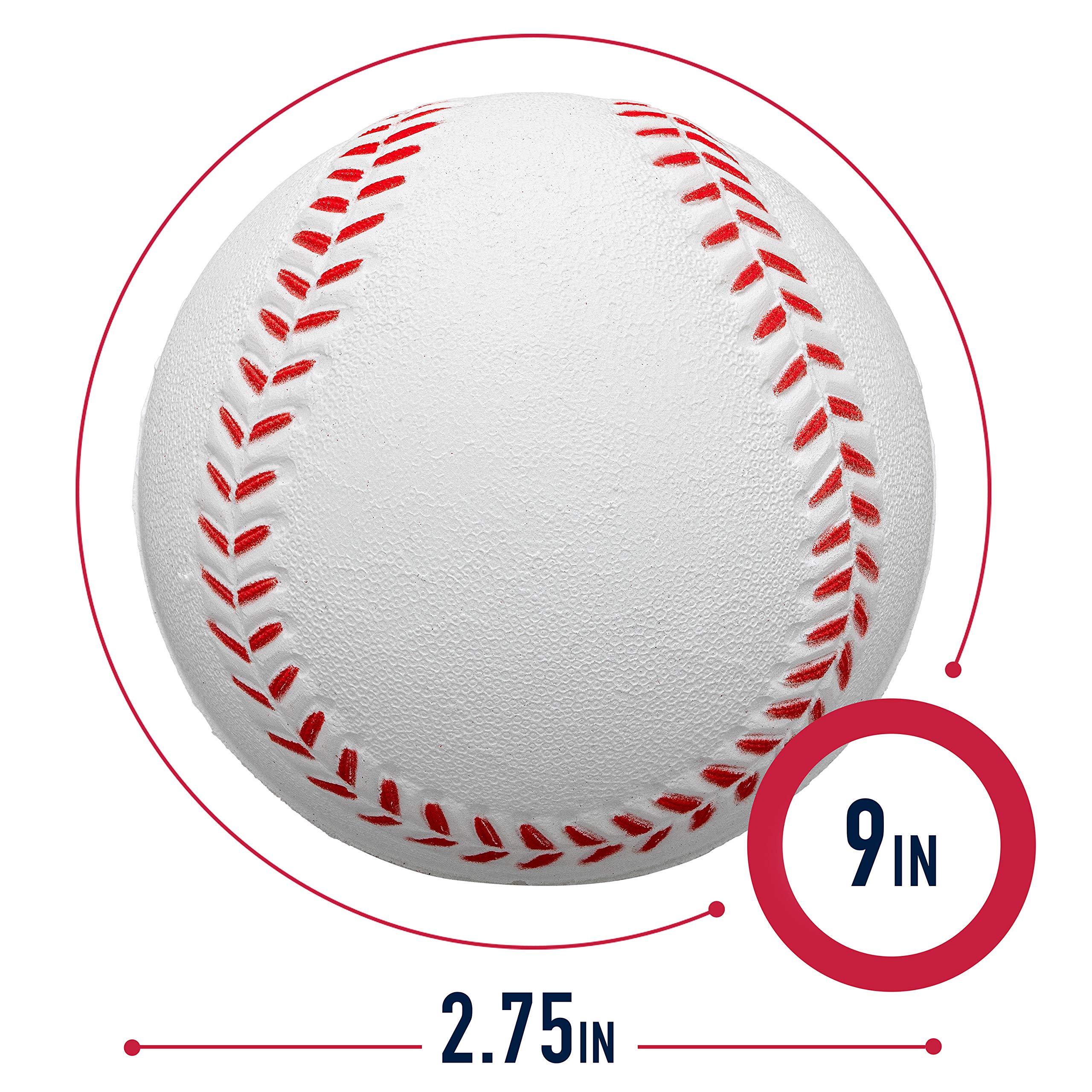 Franklin Sports MLB Kids Foam Baseballs - Soft Training Baseballs for Pitching Machine & Tee Ball Practice - Perfect for Beginners & Youth Players - 2 Pack of Safe Foam Balls for Backyard, Batting Cage & Little League Training