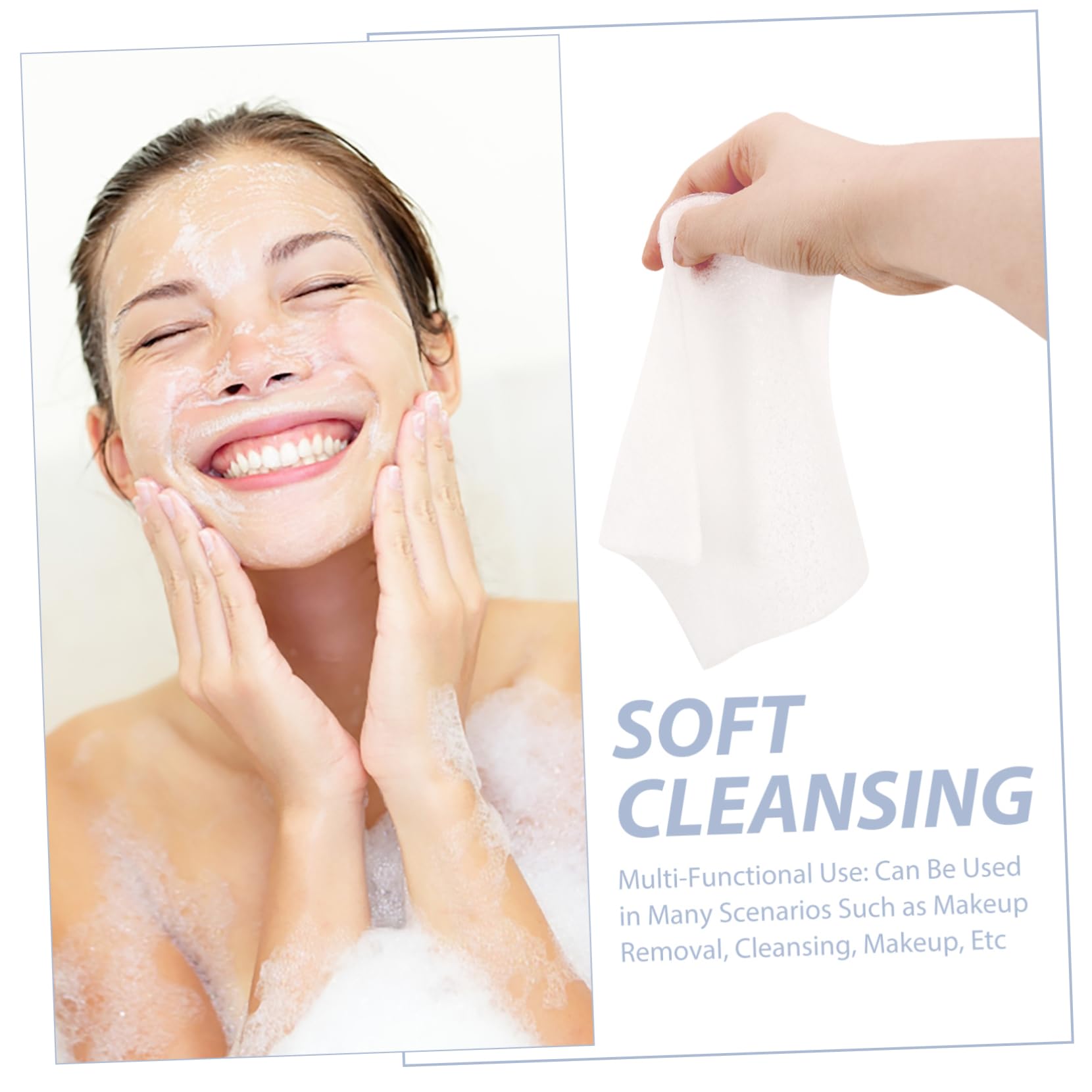Gentle Reusable Makeup Remover Washcloths - Soft Face Cleansing Towels for Effective Makeup Removal | Perfect for Travel, Daily Skincare & Sensitive Skin