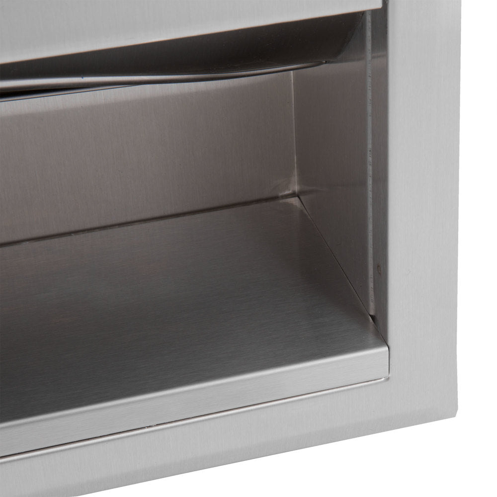Bobrick B359 ClassicSeries Recessed Paper Towel Dispenser - Satin Finish for Restrooms, Kitchens & Commercial Use