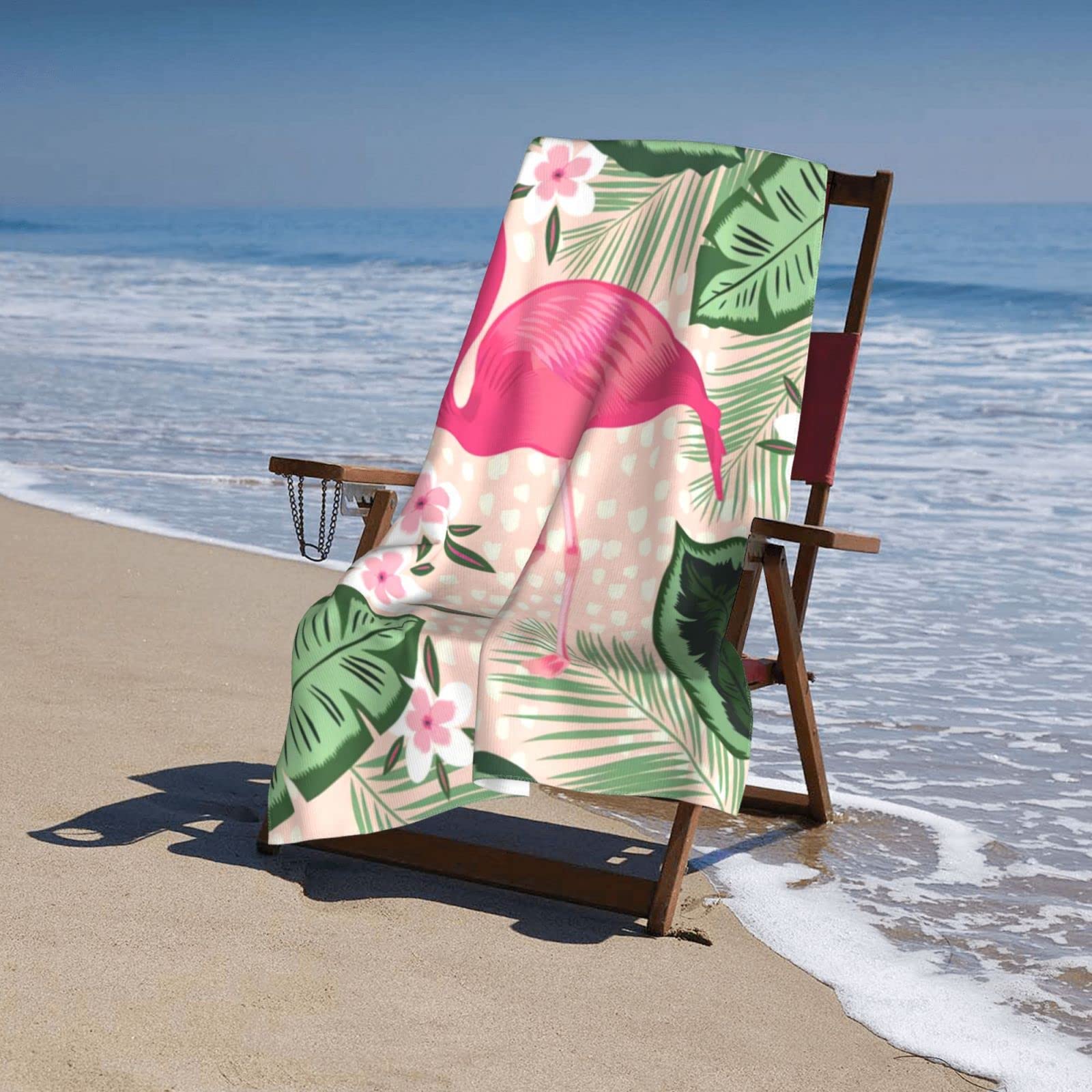 **Premium Flamingo Beach Towel for Women - Extra Large 30