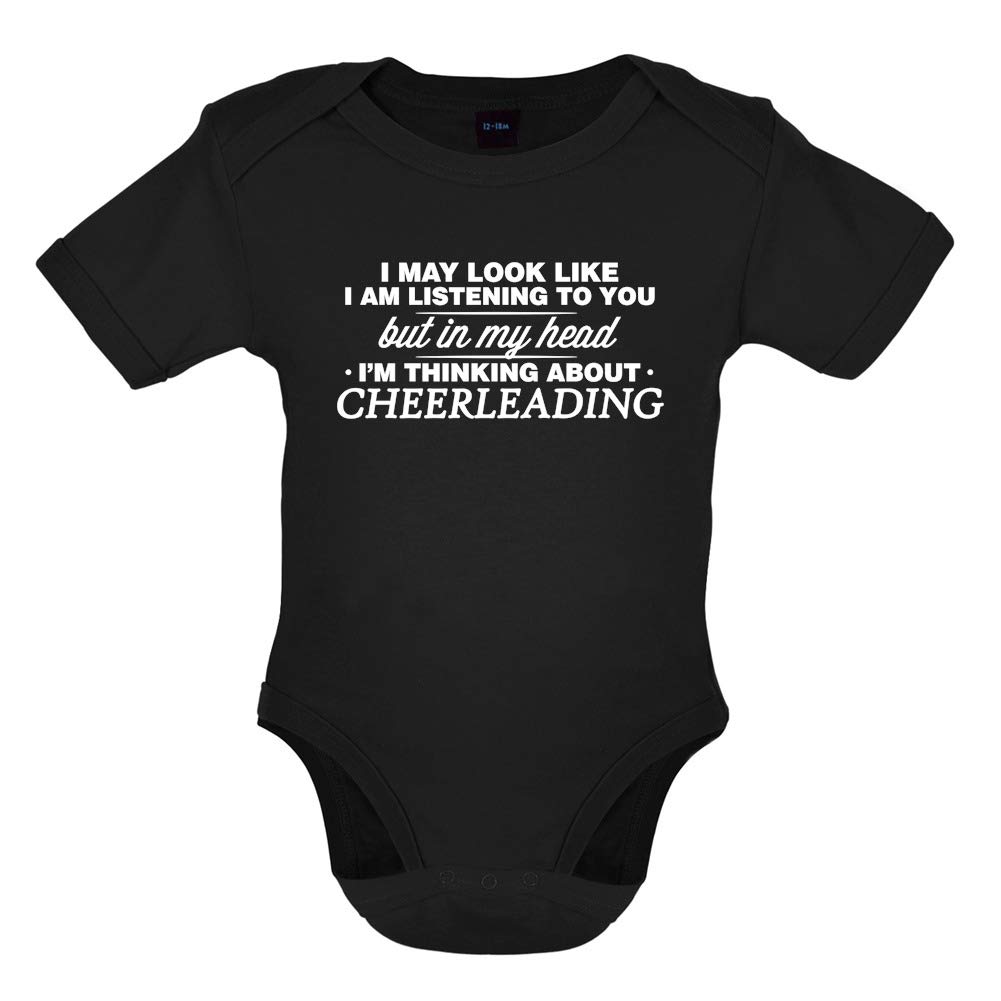 Organic Baby Bodysuit - 'In My Head I'm Cheerleading' Cute Onesie for Newborns & Infants | Perfect for Playtime, Photo Shoots & Everyday Comfort