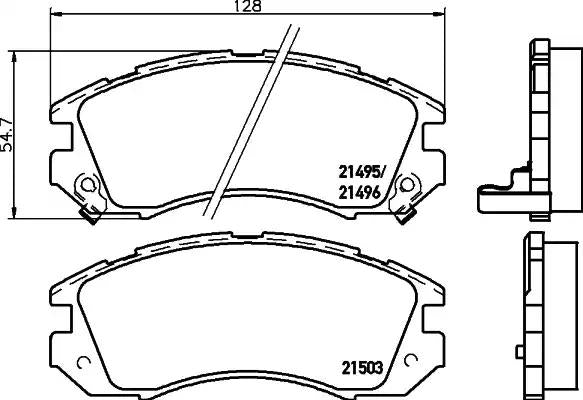 Mintex MDB1496 1166 Brake Caliper for Subaru Impreza 2.0 (1994-2000) - Front Left/Right, High-Performance Braking System - Perfect for Daily Commuting & Mountain Driving