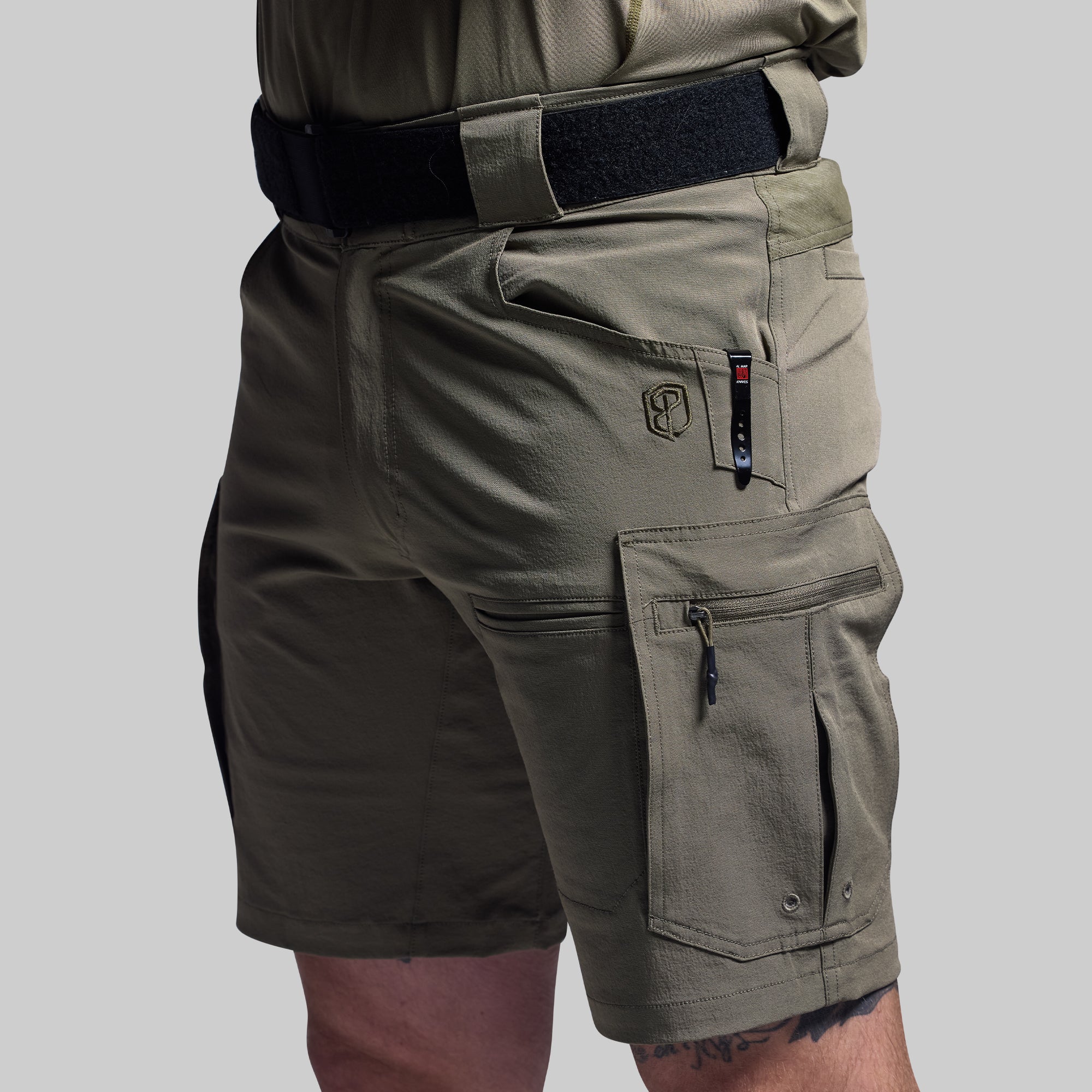 Scout Short (OD Green) - Lightweight Tactical Outdoor Hiking Pants for Men - Perfect for Camping, Hunting & Adventure Travel