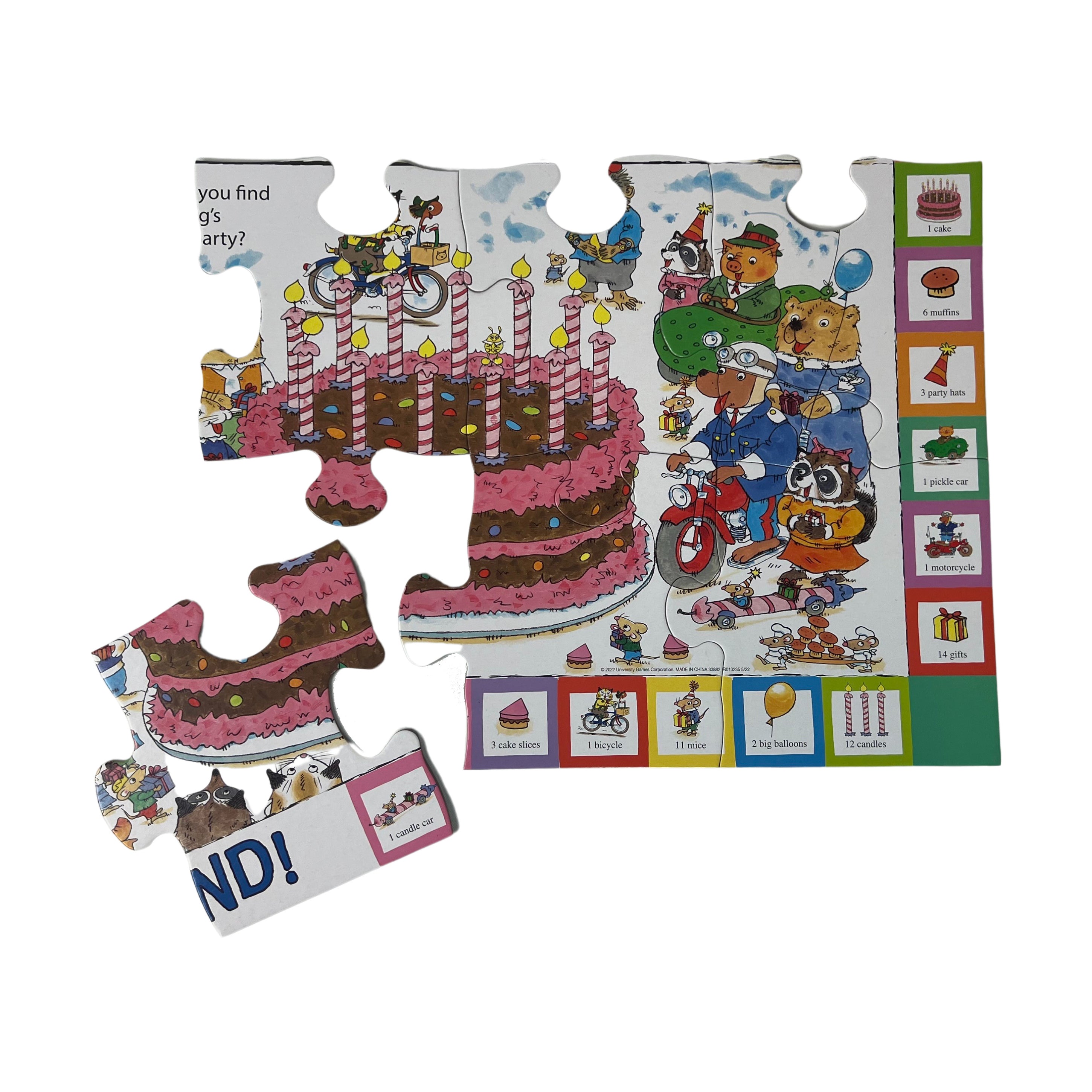 Briarpatch Richard Scarry's Busytown Seek & Find Giant Floor Puzzle - 28 Piece Educational Kids Puzzle for Learning & Playtime Fun | Perfect for Family Game Night & Preschool Activities