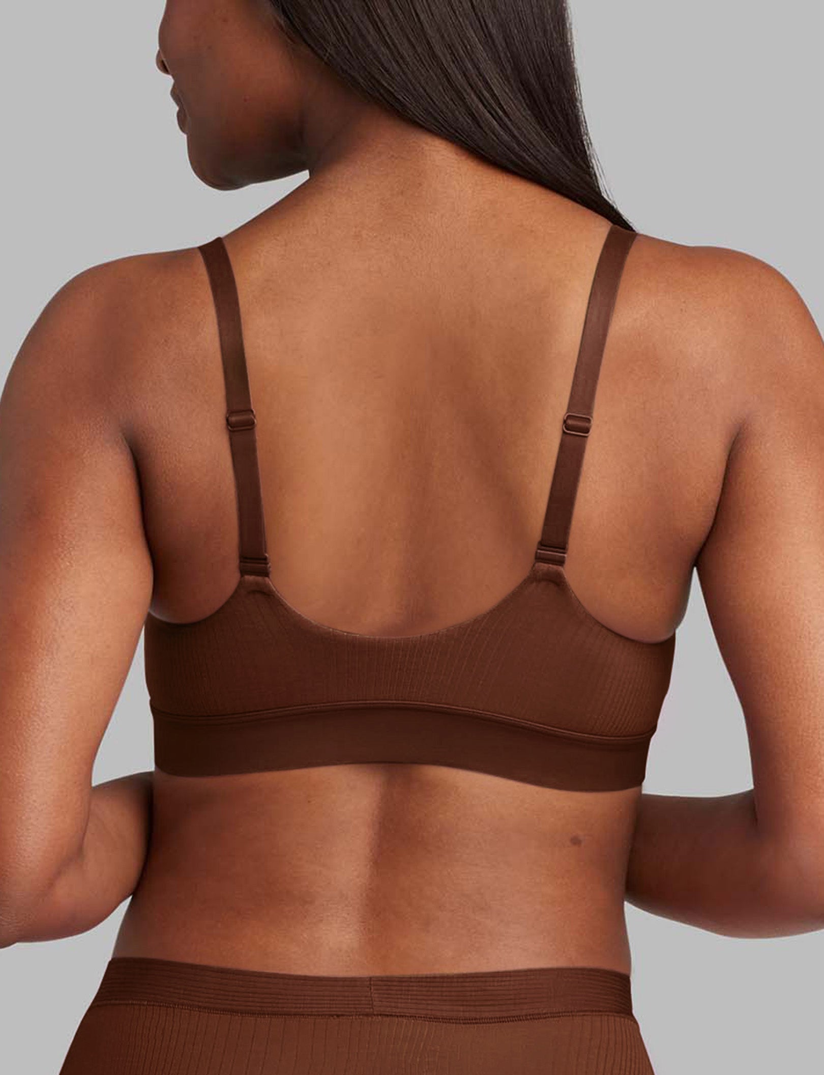 Second Skin Luxe Rib Triangle Bralette - Ultra Soft Wireless Comfort Bra for Women | Perfect for Yoga, Lounge & Everyday Wear