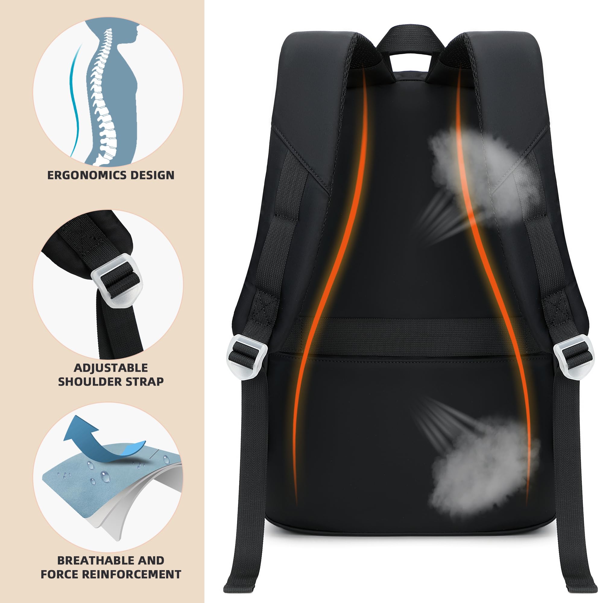 Cute Girls Backpack for School, College & Travel - 15.6 Inch Laptop Bookbag for Teen Women & Kids - Large Durable Daypack for Kindergarten, Elementary Students - Perfect for Daily Use, Commuting & Outdoor Adventures (Black)