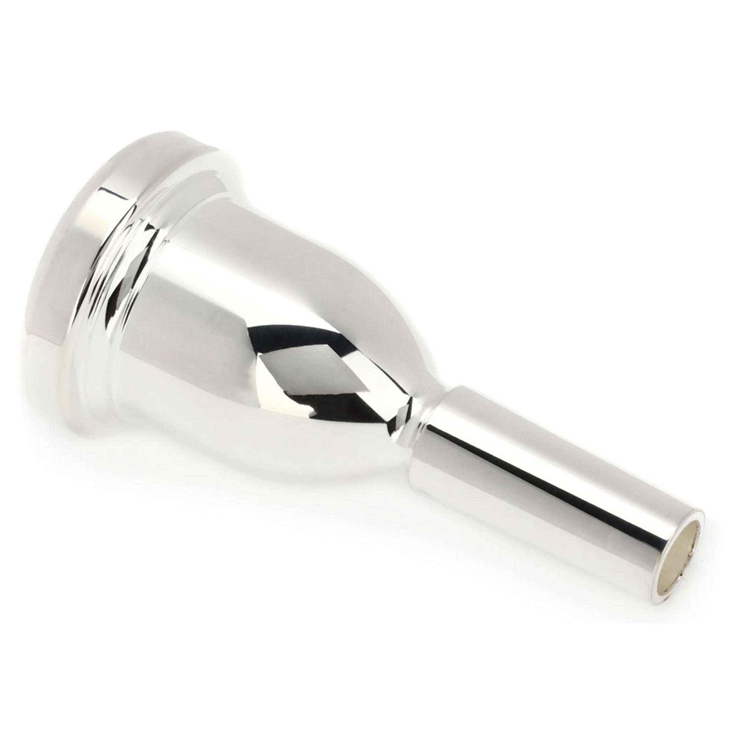 Bach Megatone Trombone Mouthpiece - Silver Plated Large Shank 1.25GM for Professional Brass Players - Perfect for Jazz, Orchestral & Concert Performances