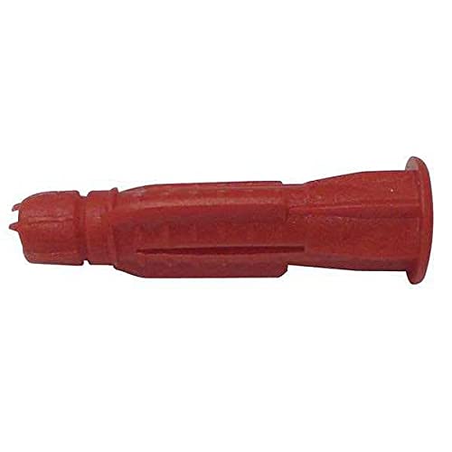 Heavy Duty Plastic Plug Anchors (Pack of 100) - Secure Wall Mounting for Shelves, Hooks & Fixtures - Ideal for Home, Office & Garage Organization