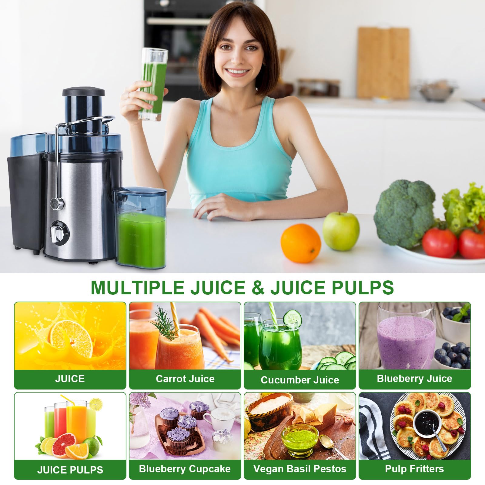 1000W High-Speed Centrifugal Juicer Extractor - Wide 2.6