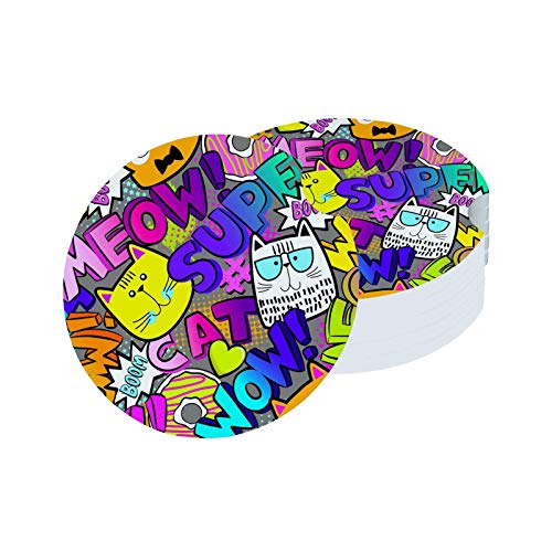 Cartoon Colorful Funny Cats