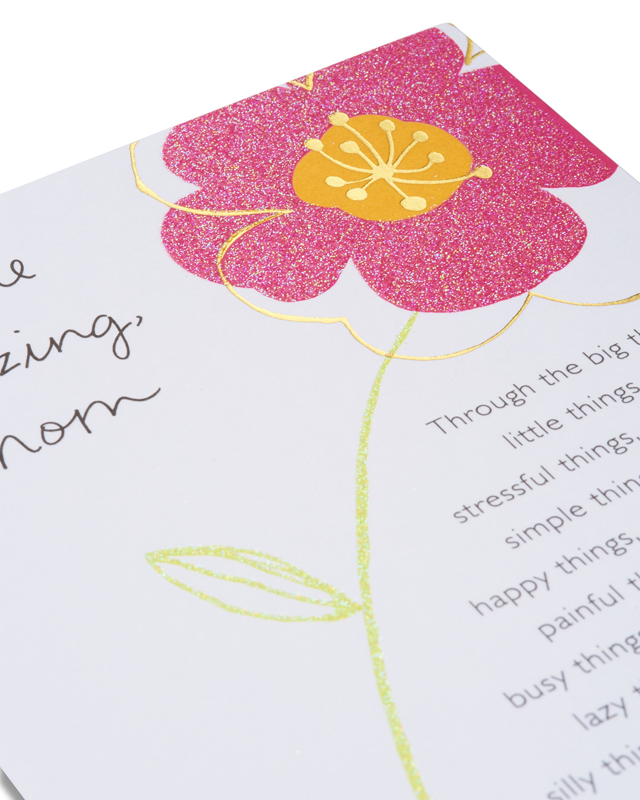 American Greetings Birthday Card for Mom - Floral Design 'You're Amazing' - Perfect for Mother's Day, Birthday Gifts & Special Occasions