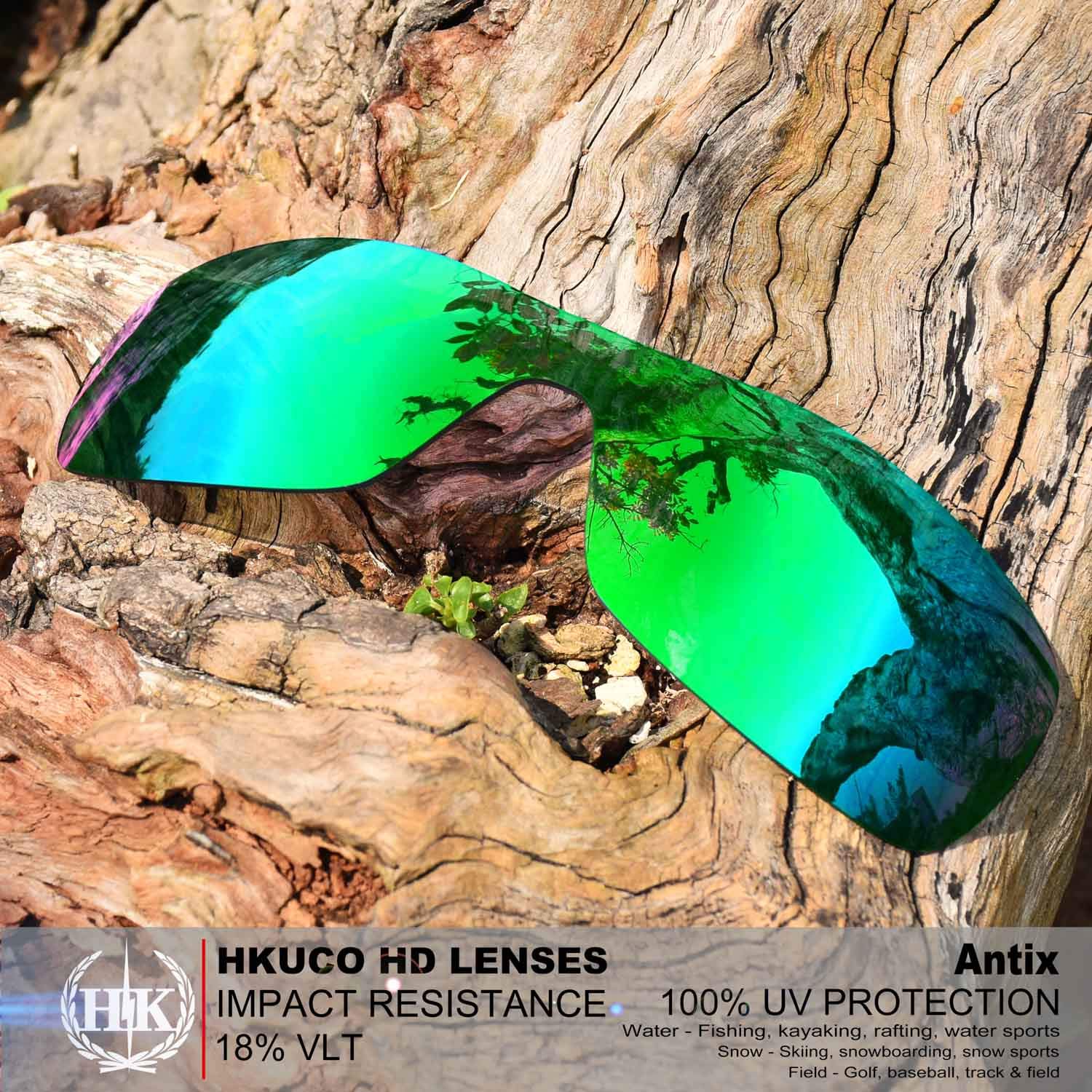 HKUCO Replacement Lenses for Oakley Antix Sunglasses - Polarized Interchangeable Lens Set for Men - Perfect for Running, Cycling & Outdoor Sports