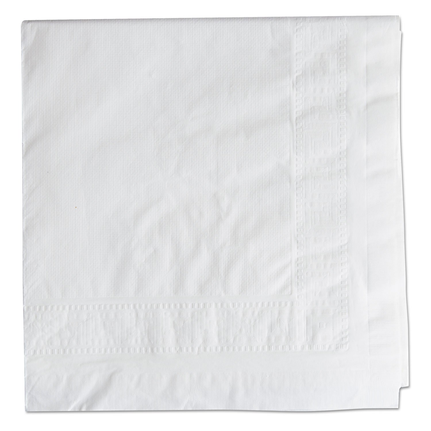 Hoffmaster 210130 White Cellutex Tablecover - 54 x 108 Inches - Tissue/Poly Lined - 25 per Carton - Perfect for Banquets, Weddings & Catering Events