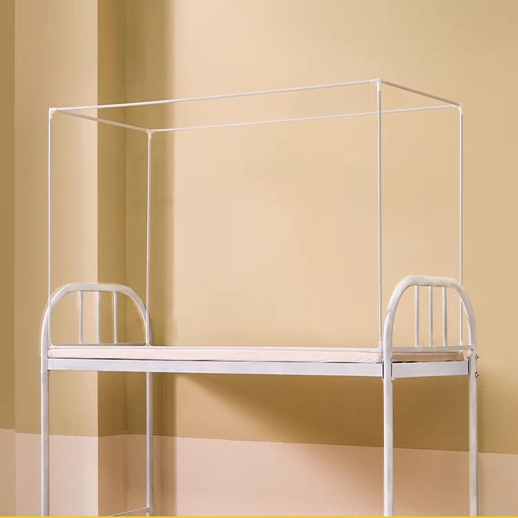 Retractable Bed Canopy Frame - Adjustable Four Poster Bed Canopy for Indoor & Outdoor Use - Perfect for Bedroom Decor, Camping, and Kids Play Tent Frame