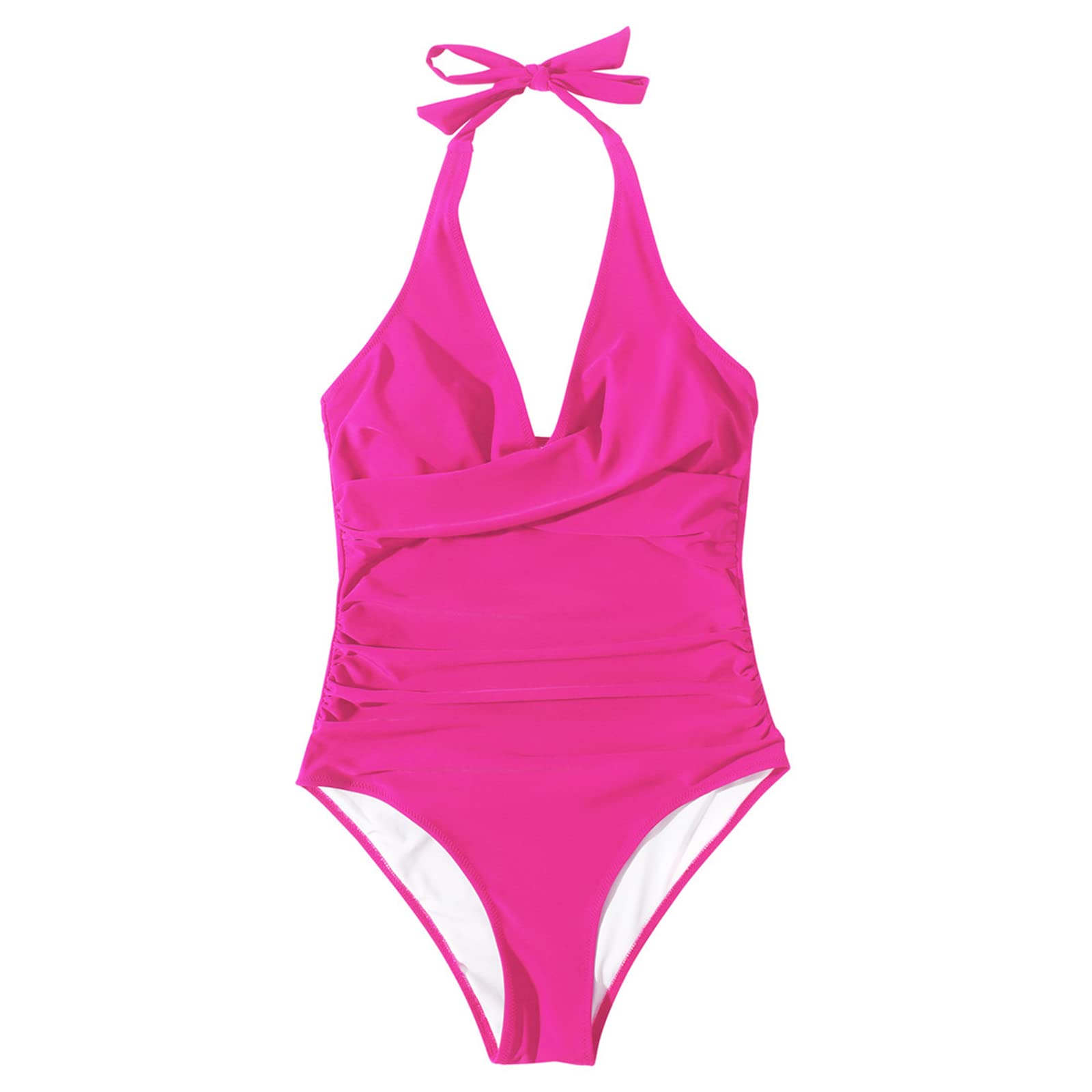 SUUKSESS Women's Sexy Tummy Control One Piece Swimsuit - Halter Push Up Bathing Suit for Beach, Pool & Vacation | High Waisted Shapewear Swimsuit for Women