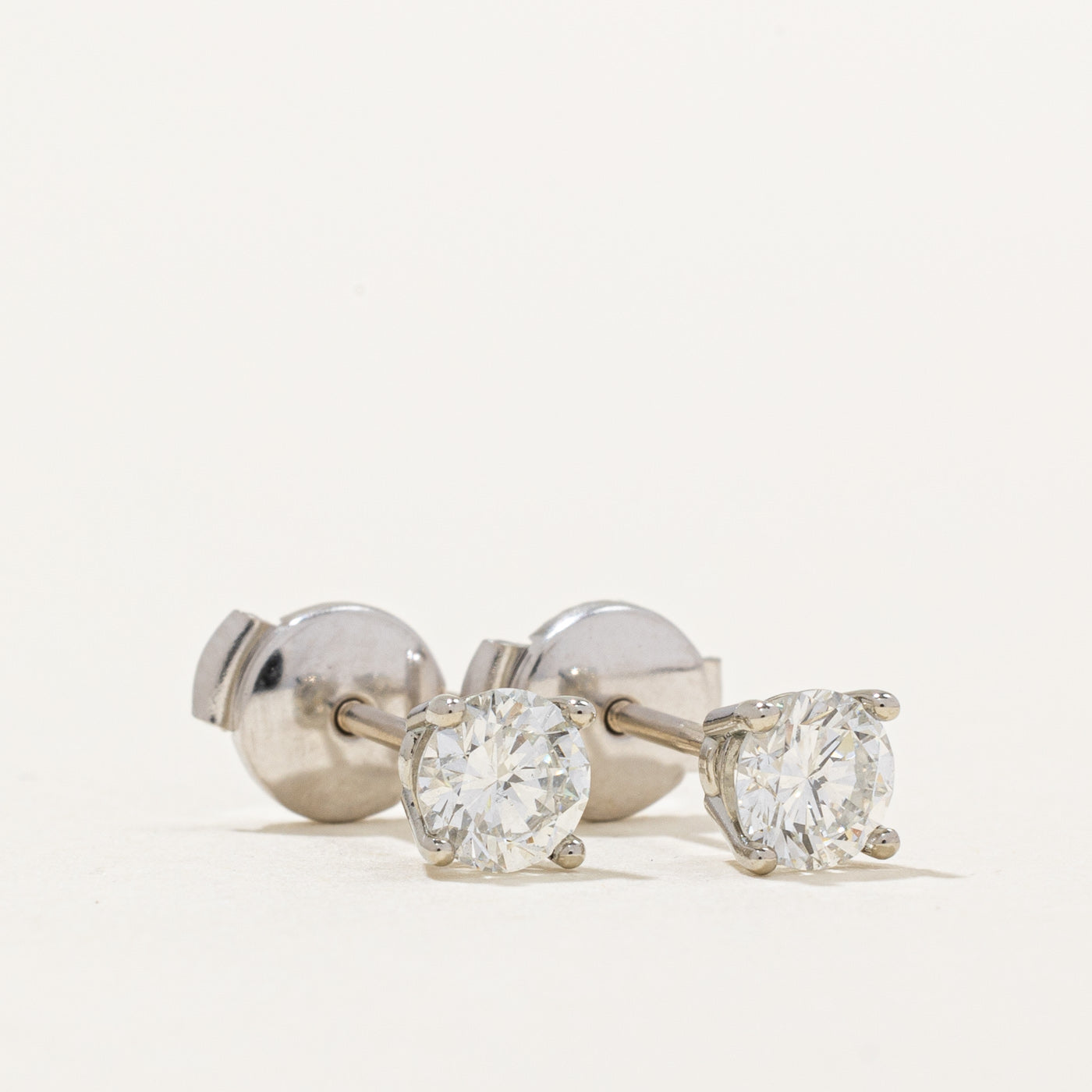 100 Ways' GIA Certified Diamond Stud Earrings | 0.83ctw VS1/VS2 G Color | Round Cut 14K White Gold Earrings for Women | Perfect for Weddings, Anniversaries & Special Occasions