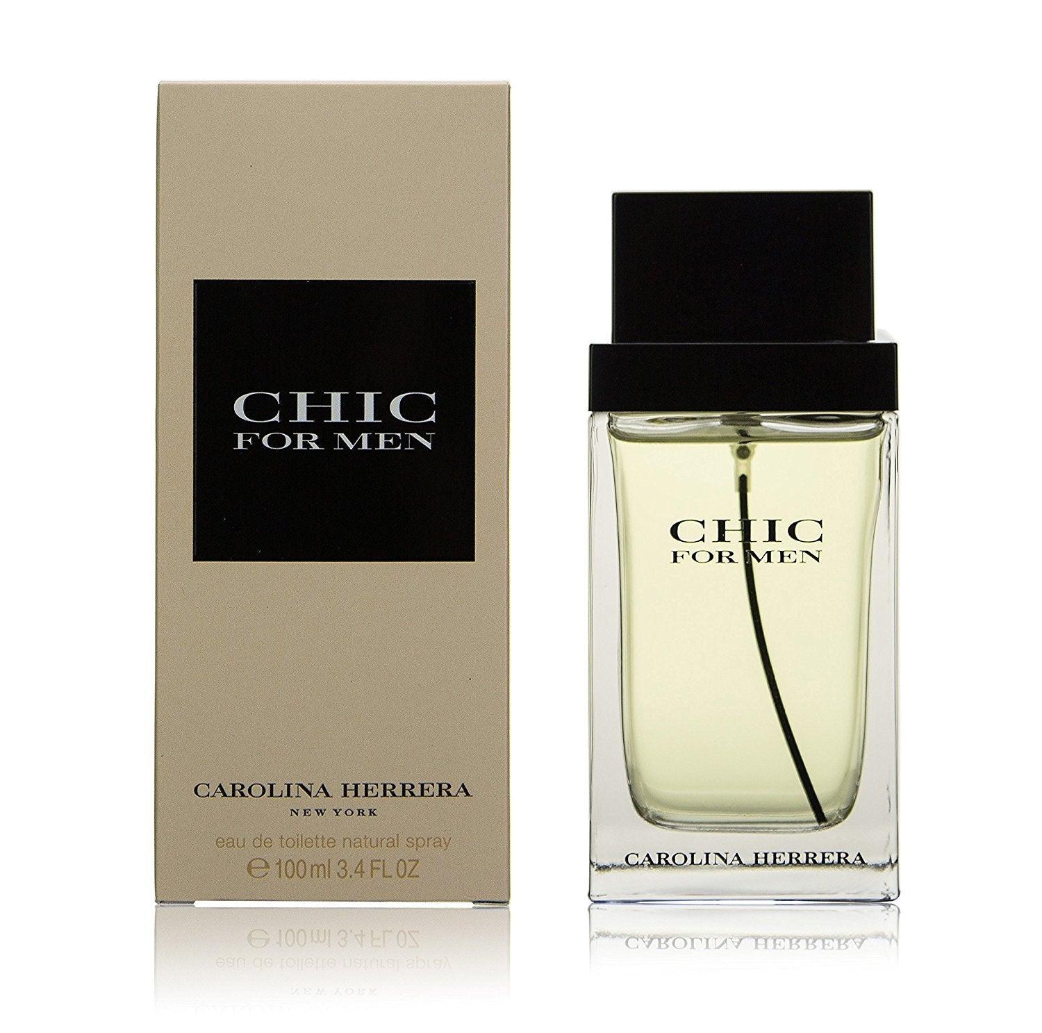 Carolina Herrera Chic For Men 100ML Eau de Toilette Spray | Premium Men's Fragrance | Perfect for Date Night & Special Occasions