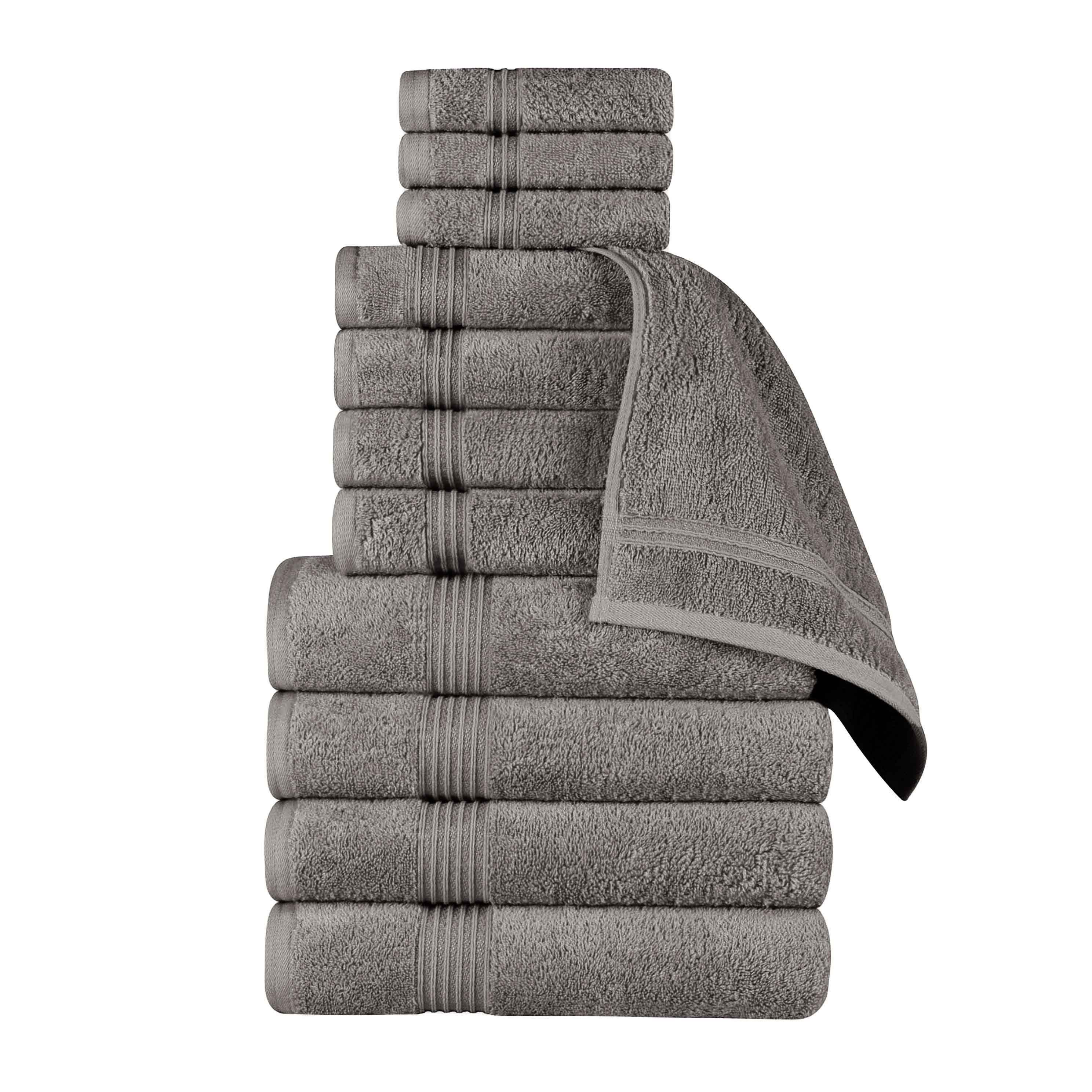 Premium 12-Piece Egyptian Cotton Towel Set - Ultra Soft, Highly Absorbent Bath Towels for Spa, Hotel & Luxury Home Use